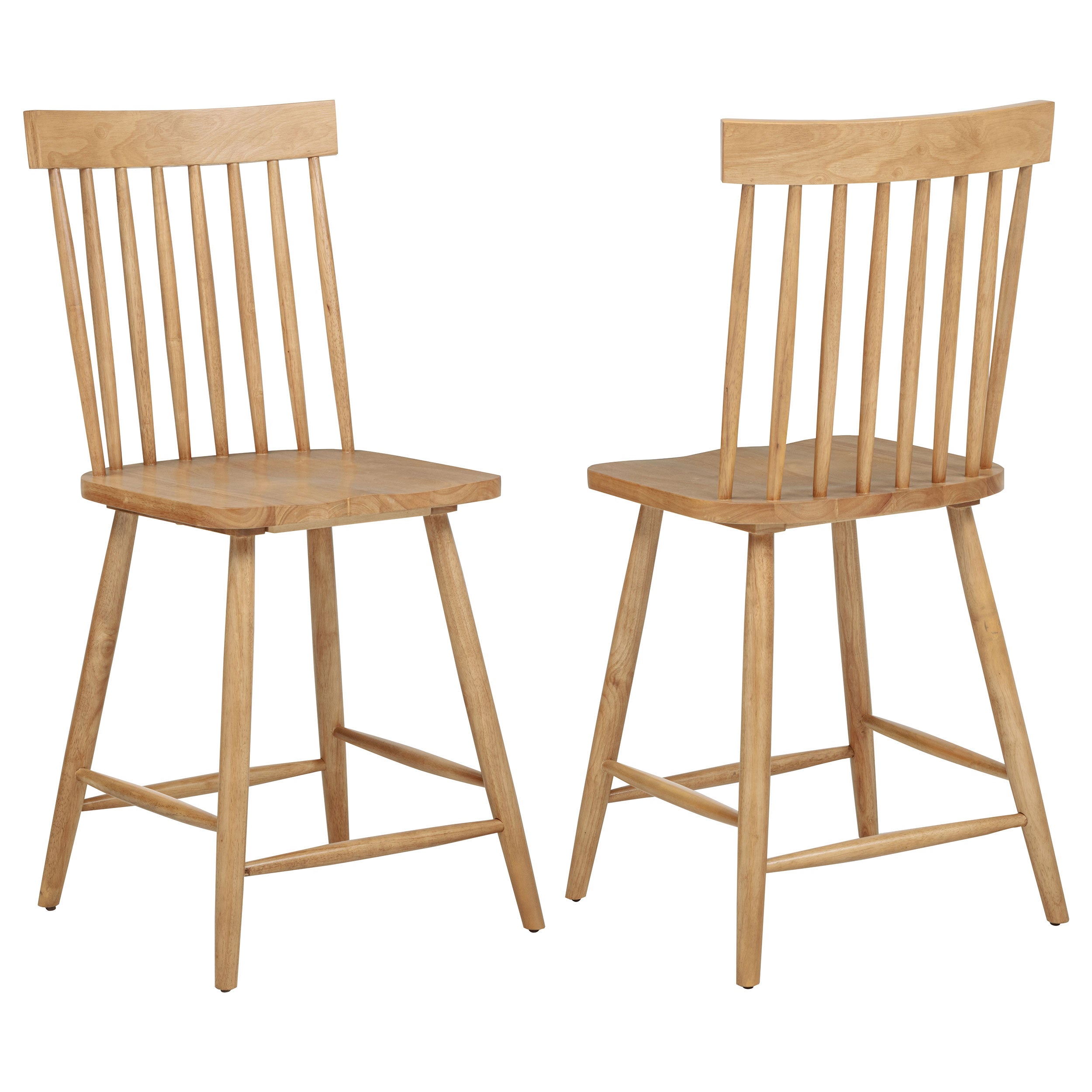 Andrews Windsor Counter Height Dining Side Chair Light Ash (Set of 2)-