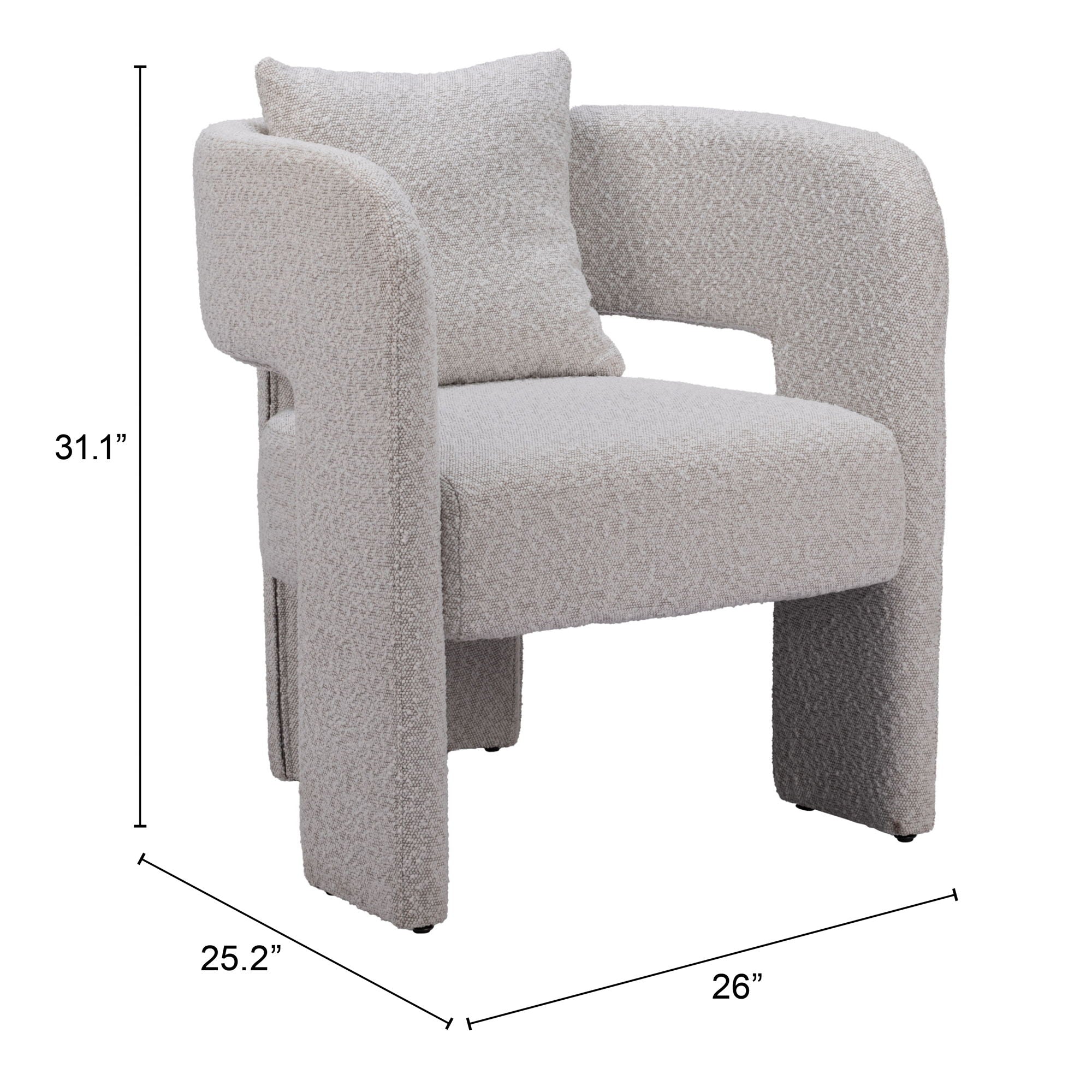 Melilla - Dining Chair - Misty Gray