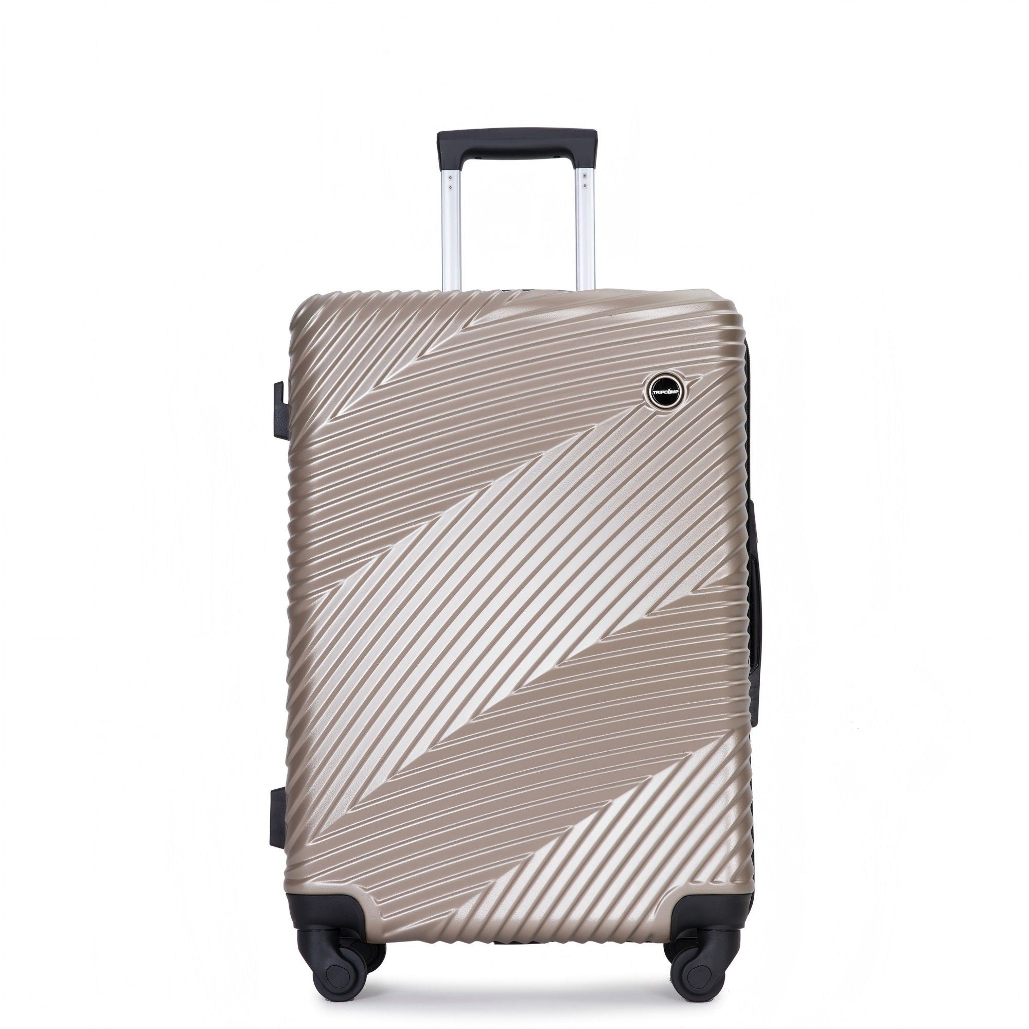 3 Piece Luggage Sets Lightweight Suitcase With Two Hooks, Spinner Wheels,