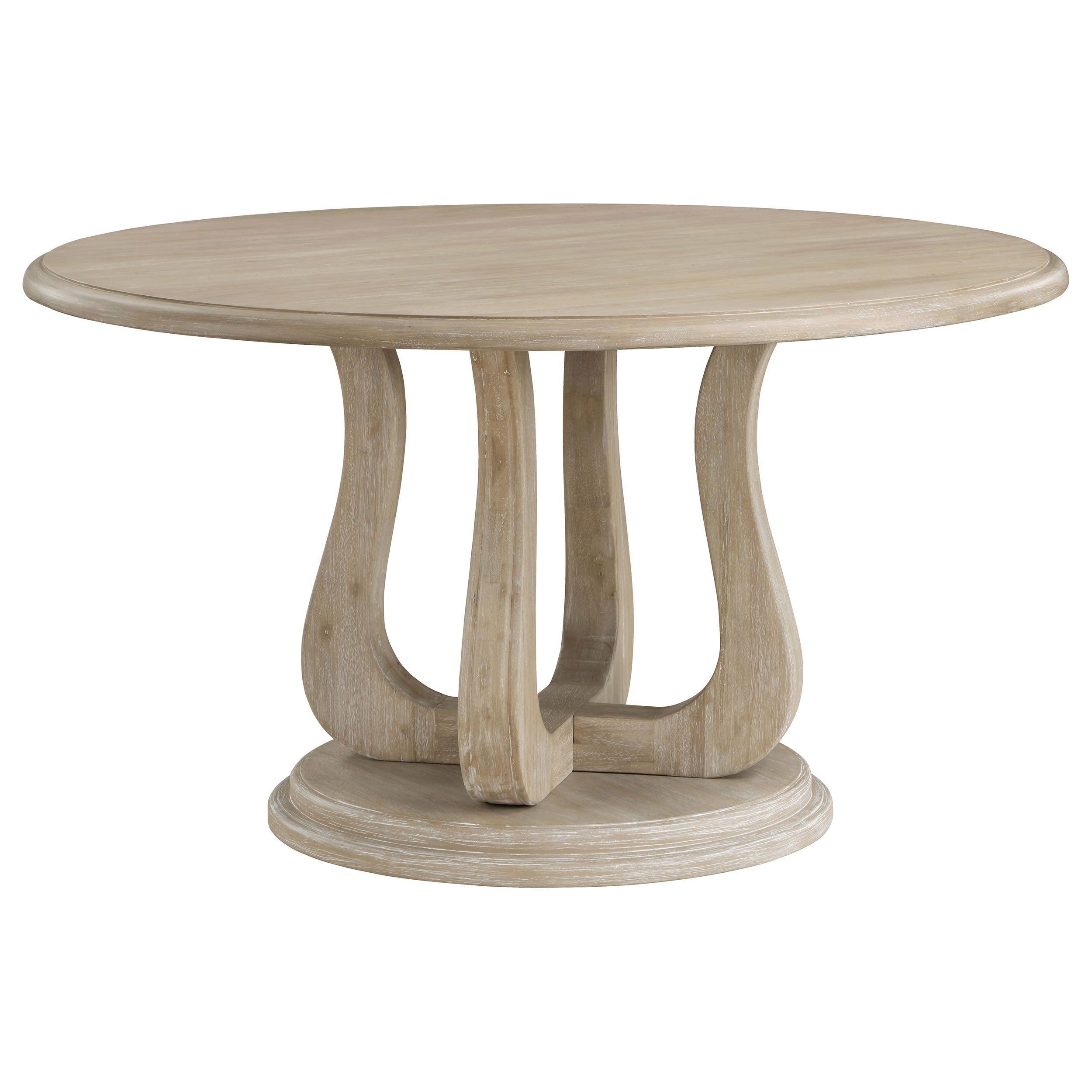 Trofello 5-piece Round Dining Table Set White Washed-