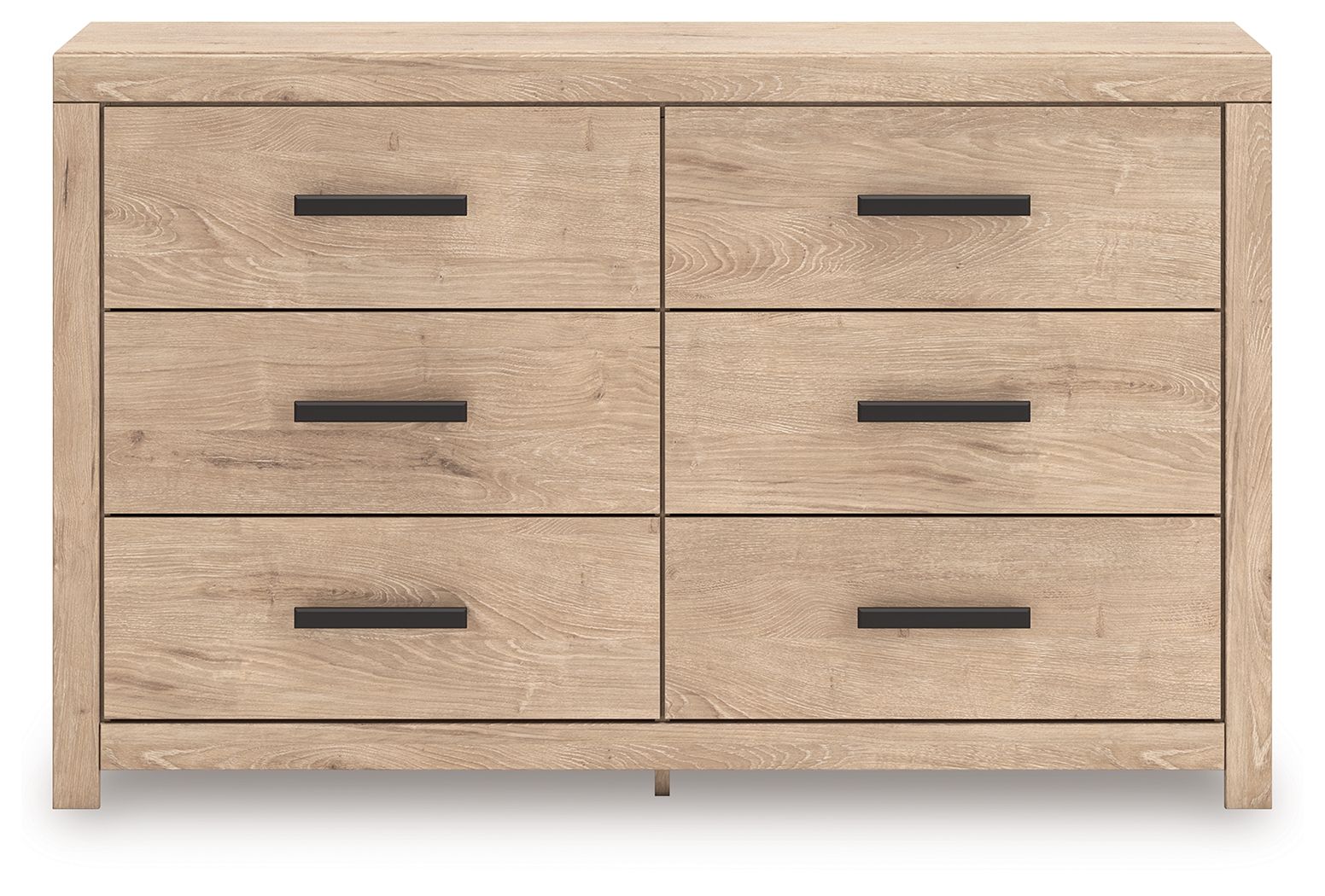 Sanginlane - Six Drawer Dresser - Tan