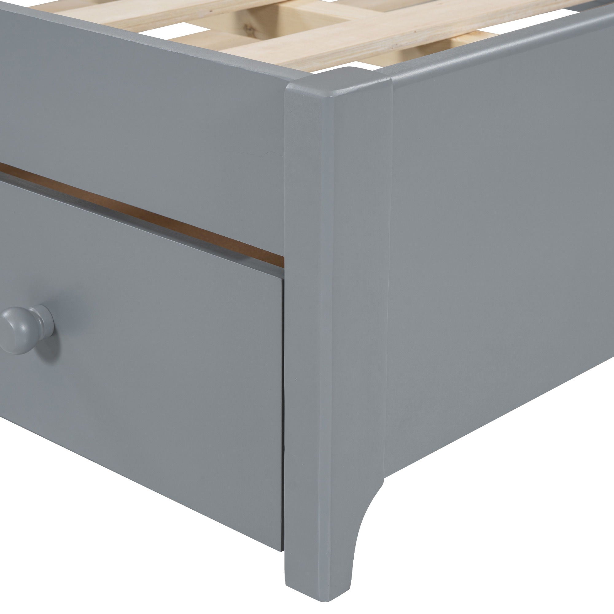 Storage Platform Bed With 2 Big Drawers & Trundle