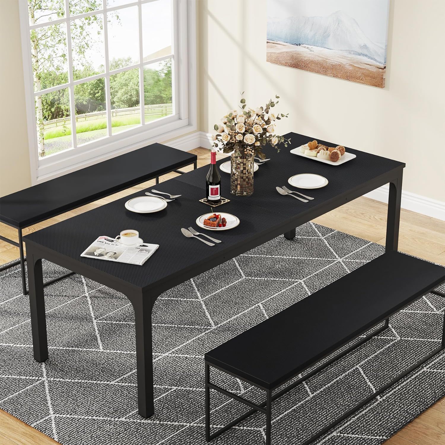 Rectangle Dining Table For 6 - 8 People