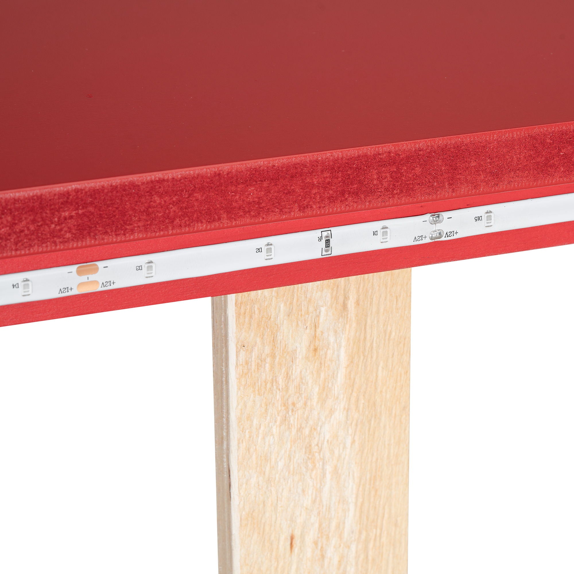 Race Car Shaped Platform Bed With LED And Upholstered Backrest In