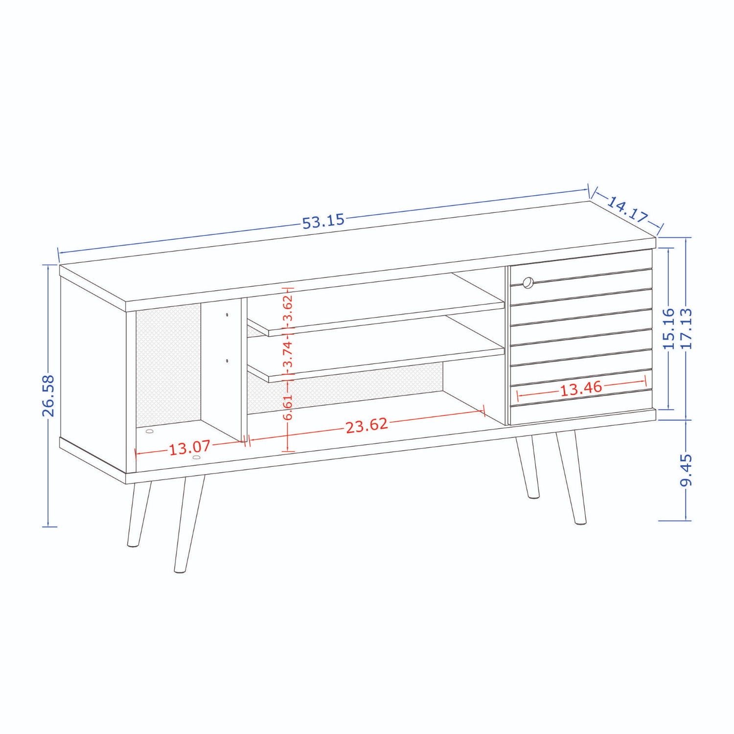 Liberty - TV Stand With Open / Concealed Storage