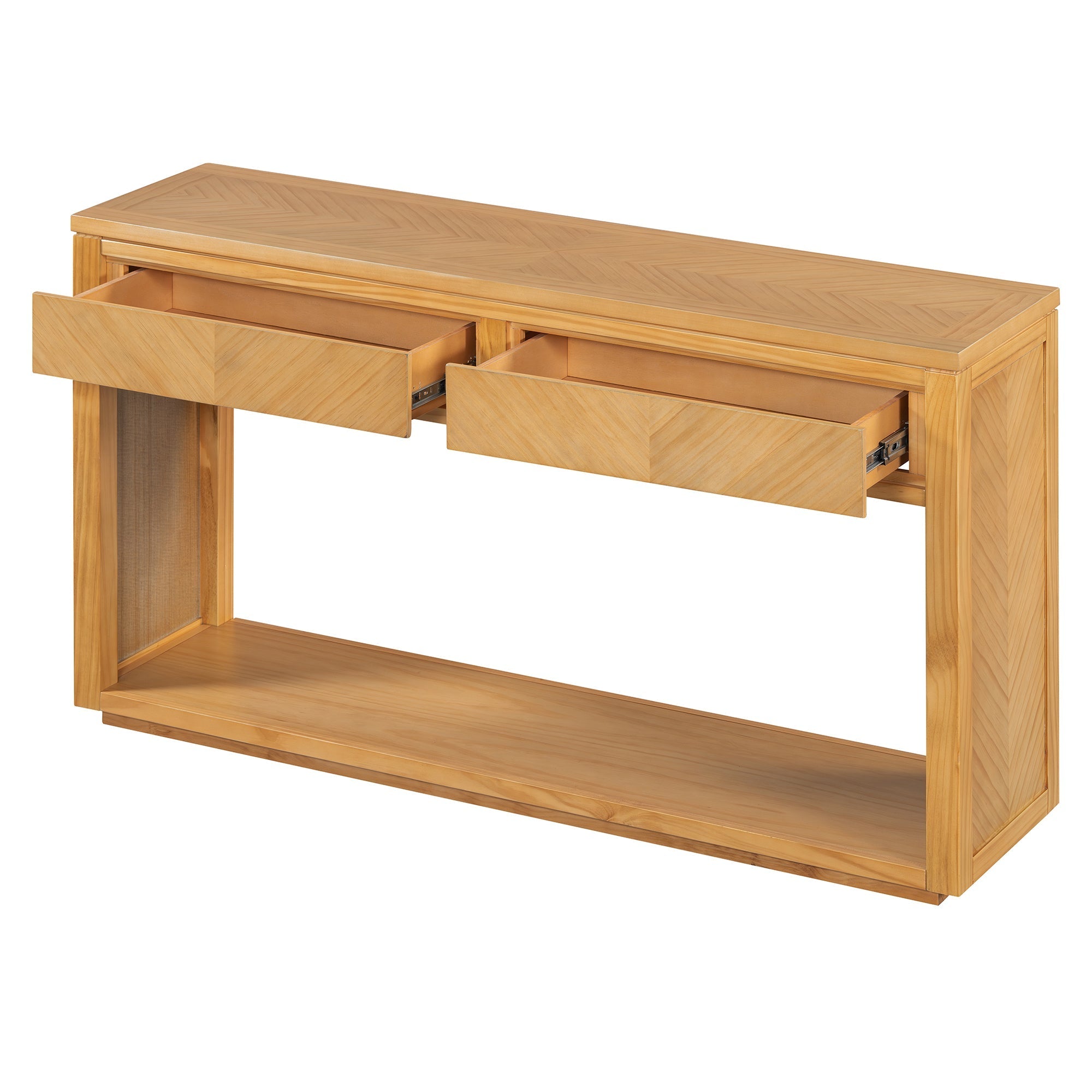 55' Console Table Natural