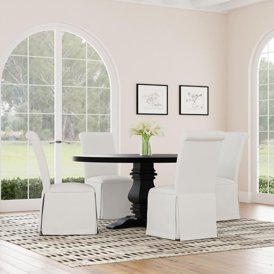 Shawna - Upholstered Skirted Dining Chair (Set of 2)