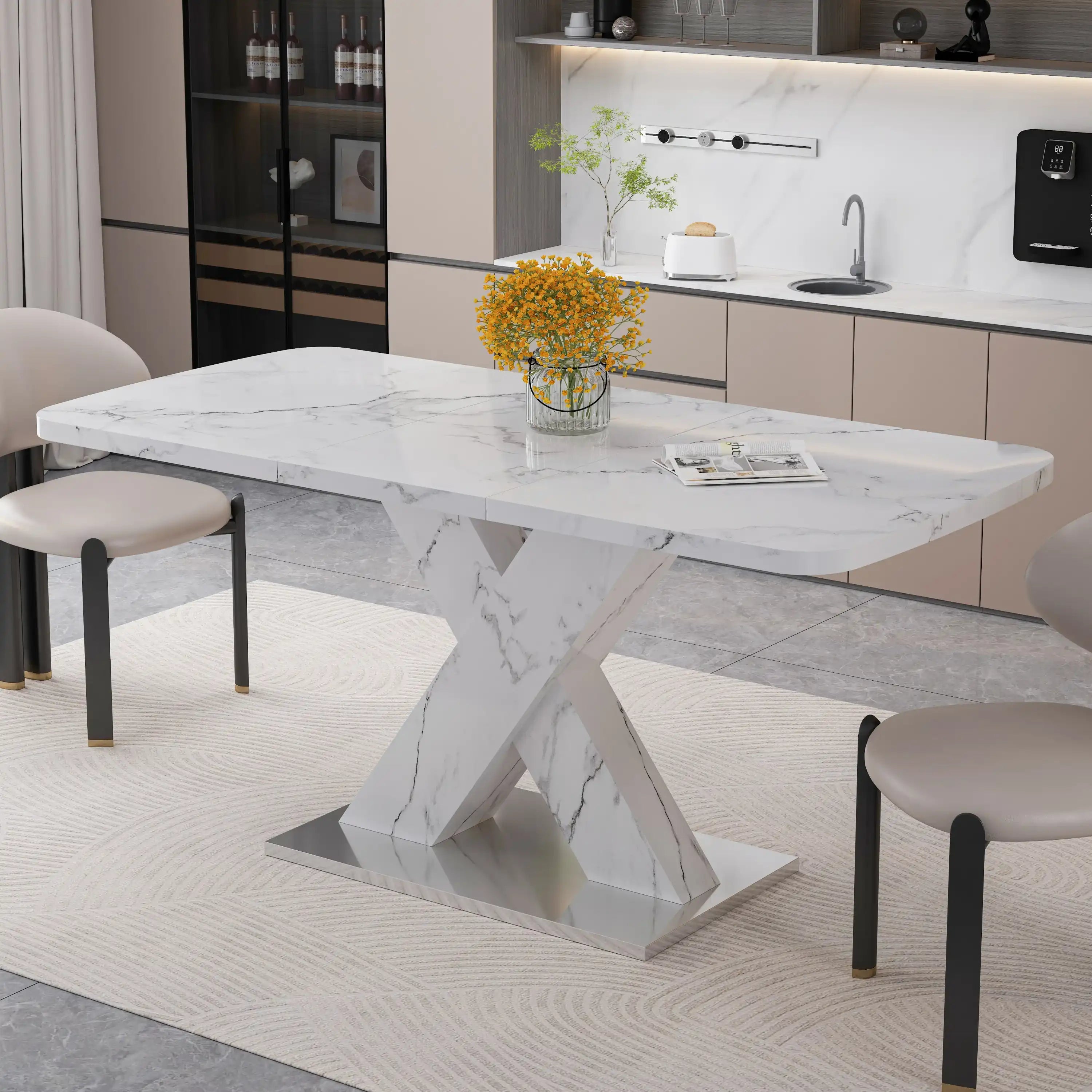 Lumi Modern Extension Dining Table