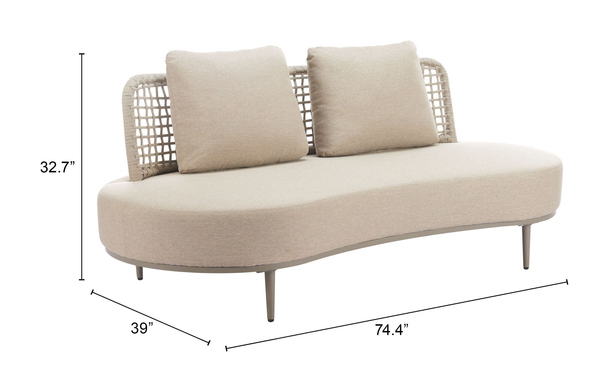 Ruhe - Outdoor Sofa - Beige