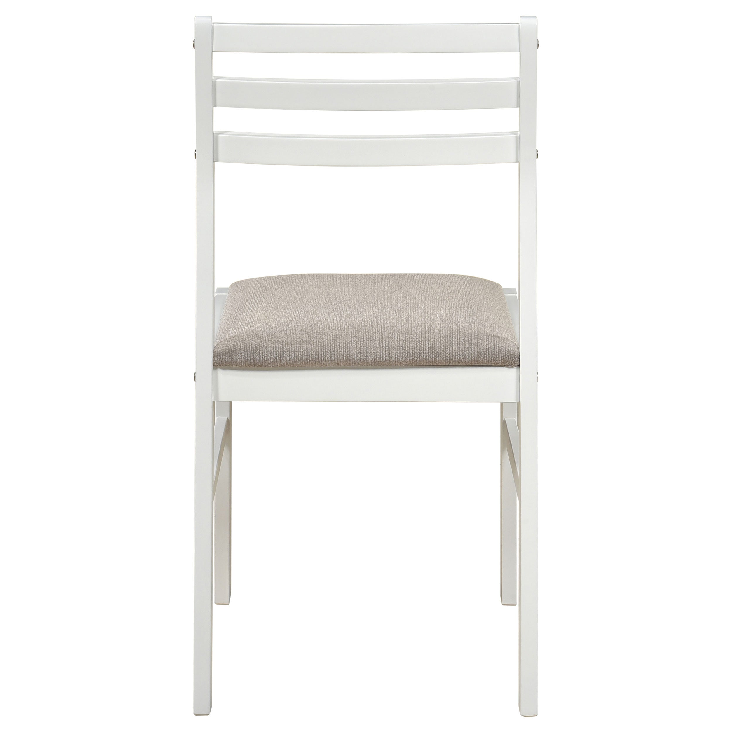 Bucknell 3-piece Round Drop Leaf Dining Table Set White-