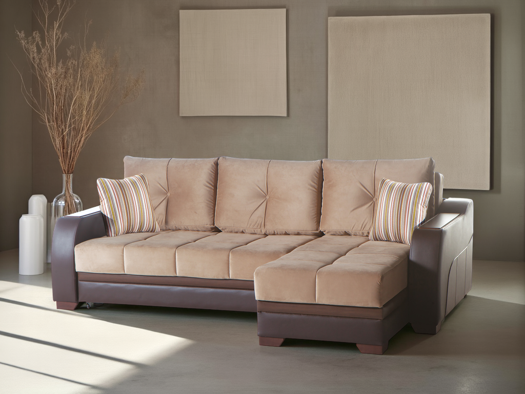 ULTRA Sleeper Sectional Sofa – 97” Wide, Reversible Chaise, Queen-Size Sleeper, Contemporary Comfort & Functionality
