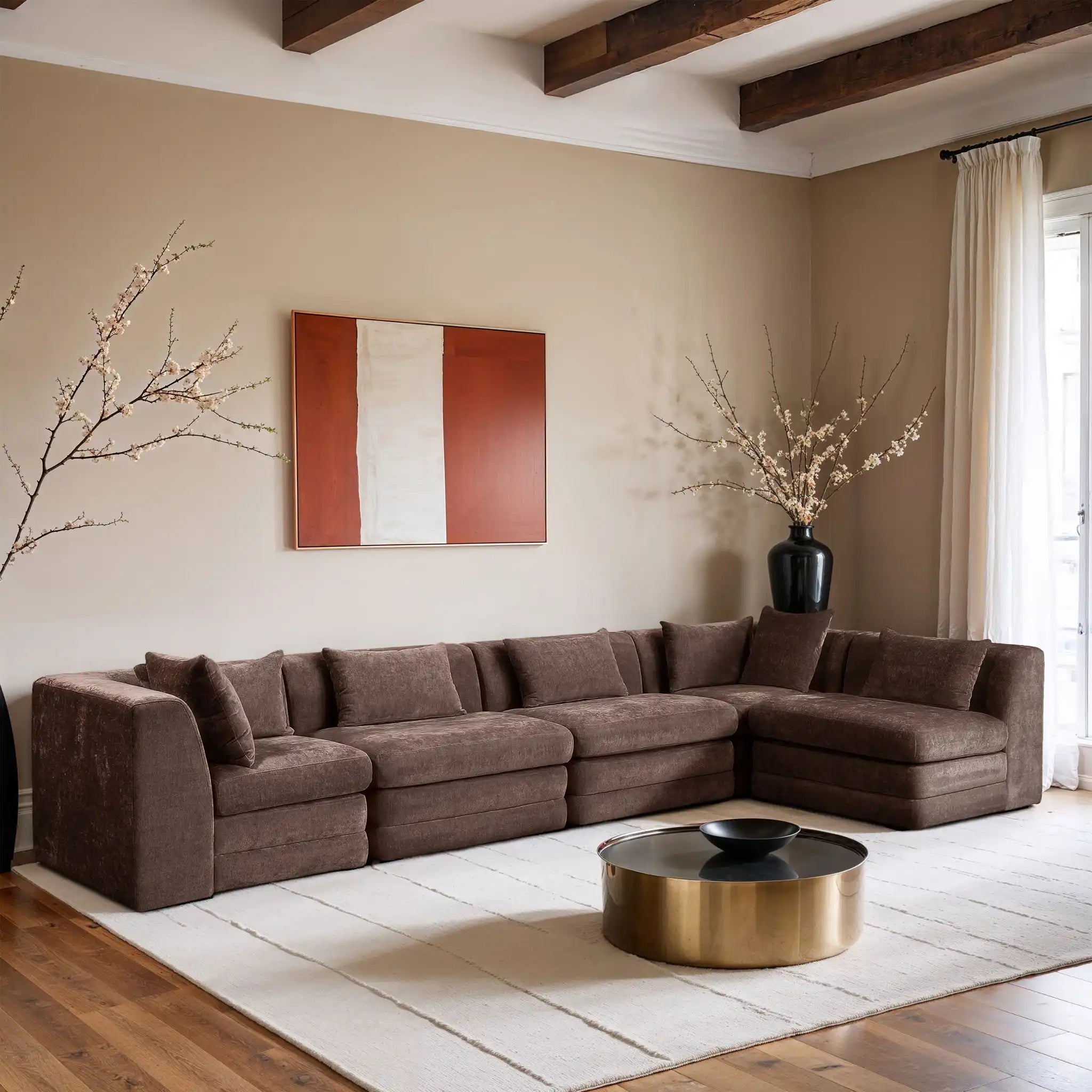 Stellar - 5 Piece Upholstered Modular Sectional