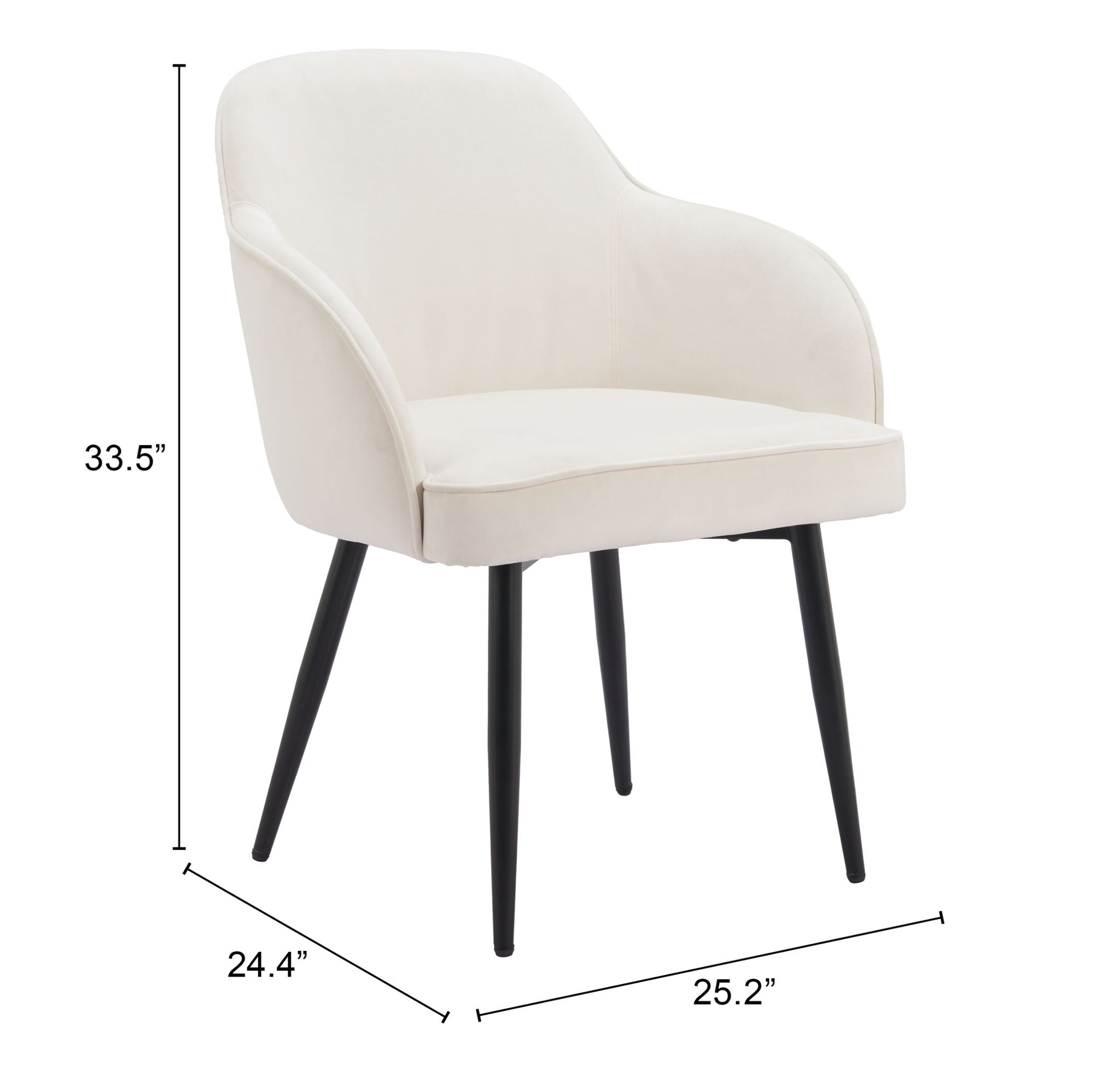 Jolie - Dining Chair (Set of 2) - White