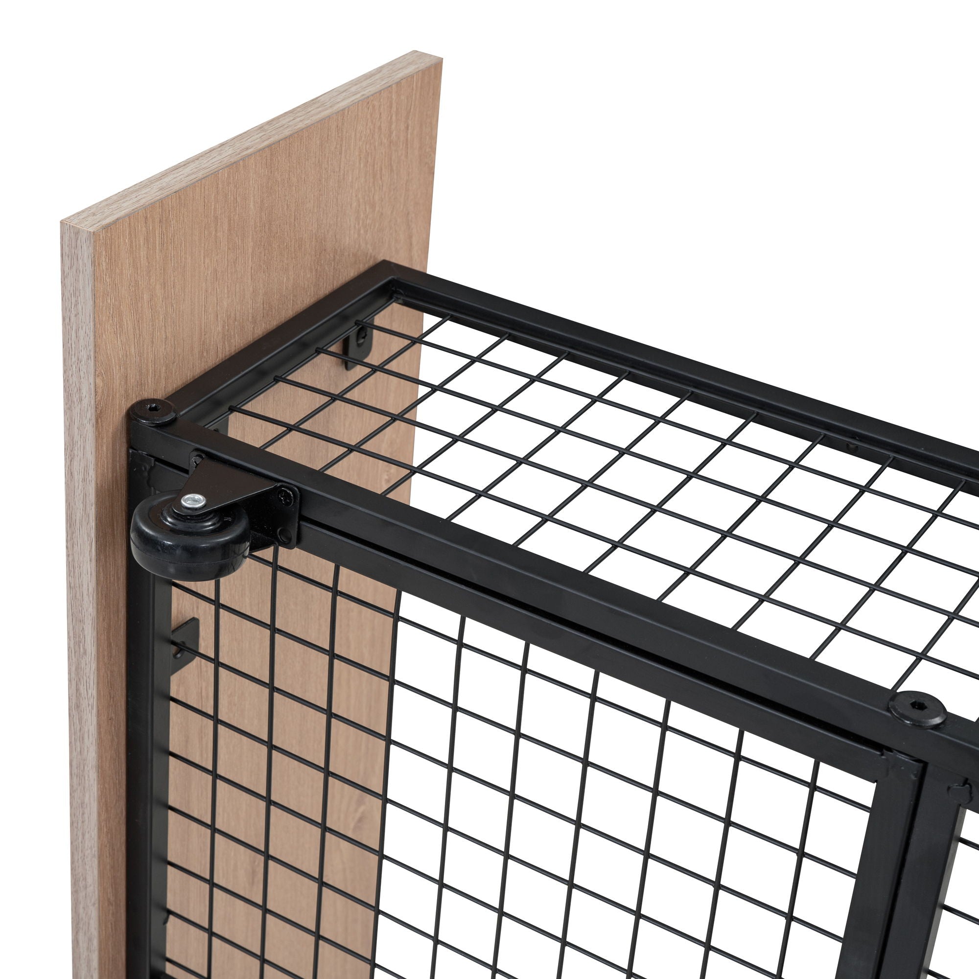 Triple Bunk Bed With Drawers, Multi-Functional Frame With Desks And Shelves In The Middle