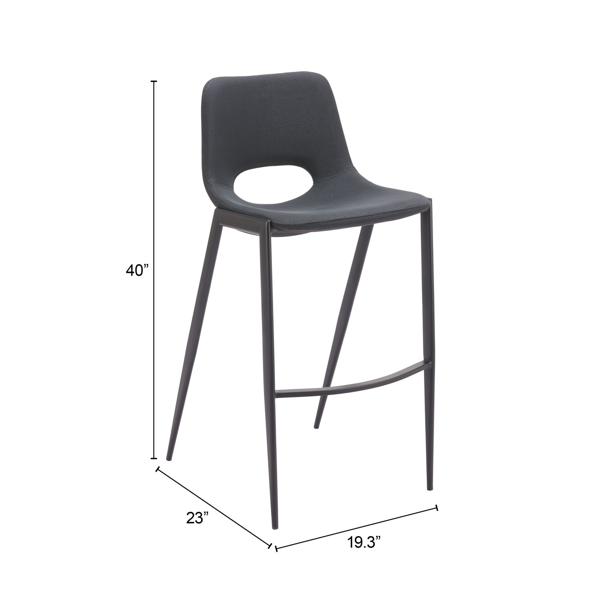Desi - Armless Barstool (Set of 2)