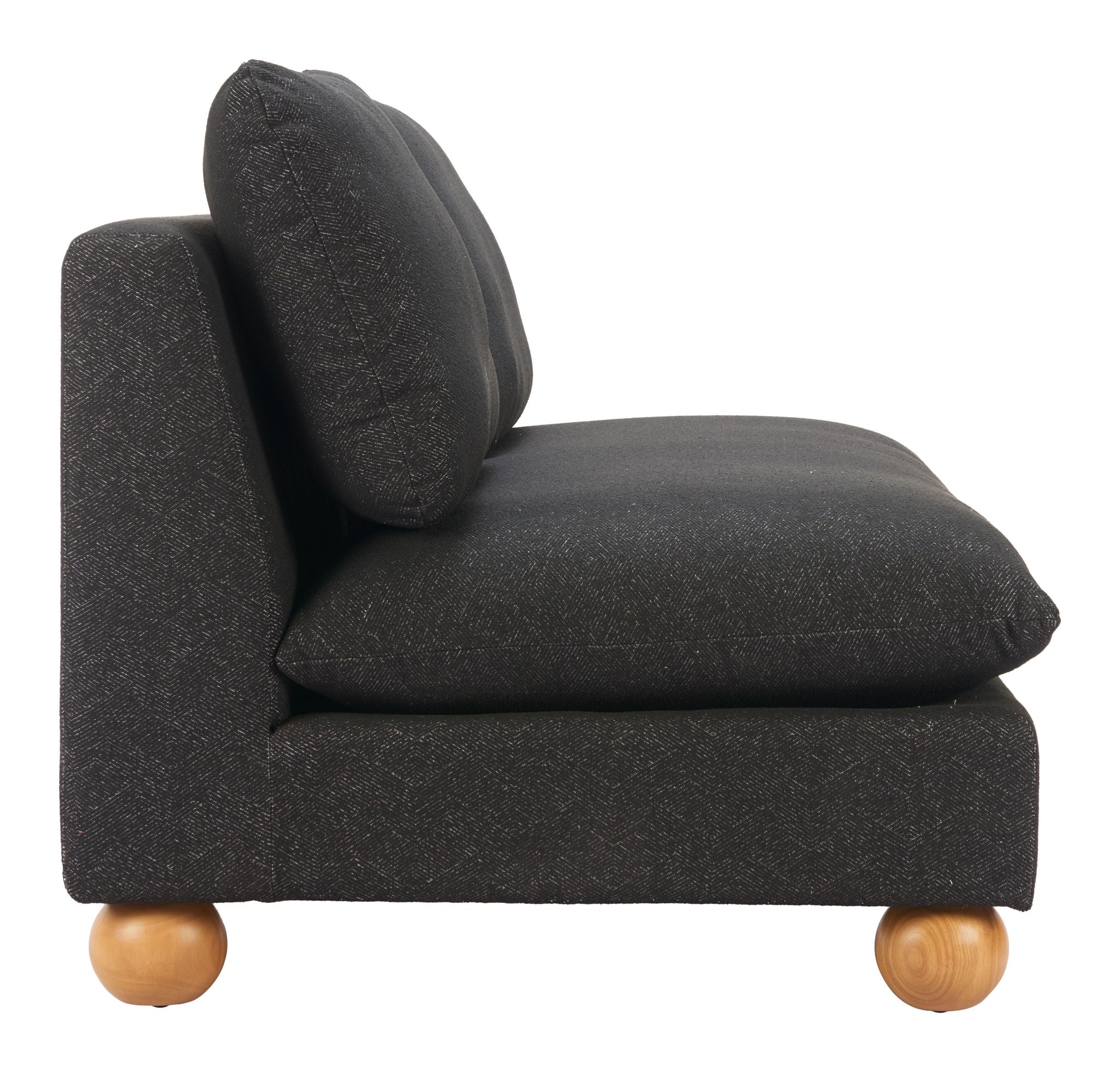 Minze - Loveseat - Black
