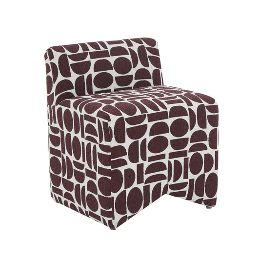 Pippa - Geometric Jacquard Weave Stool - Best Buy Furniture