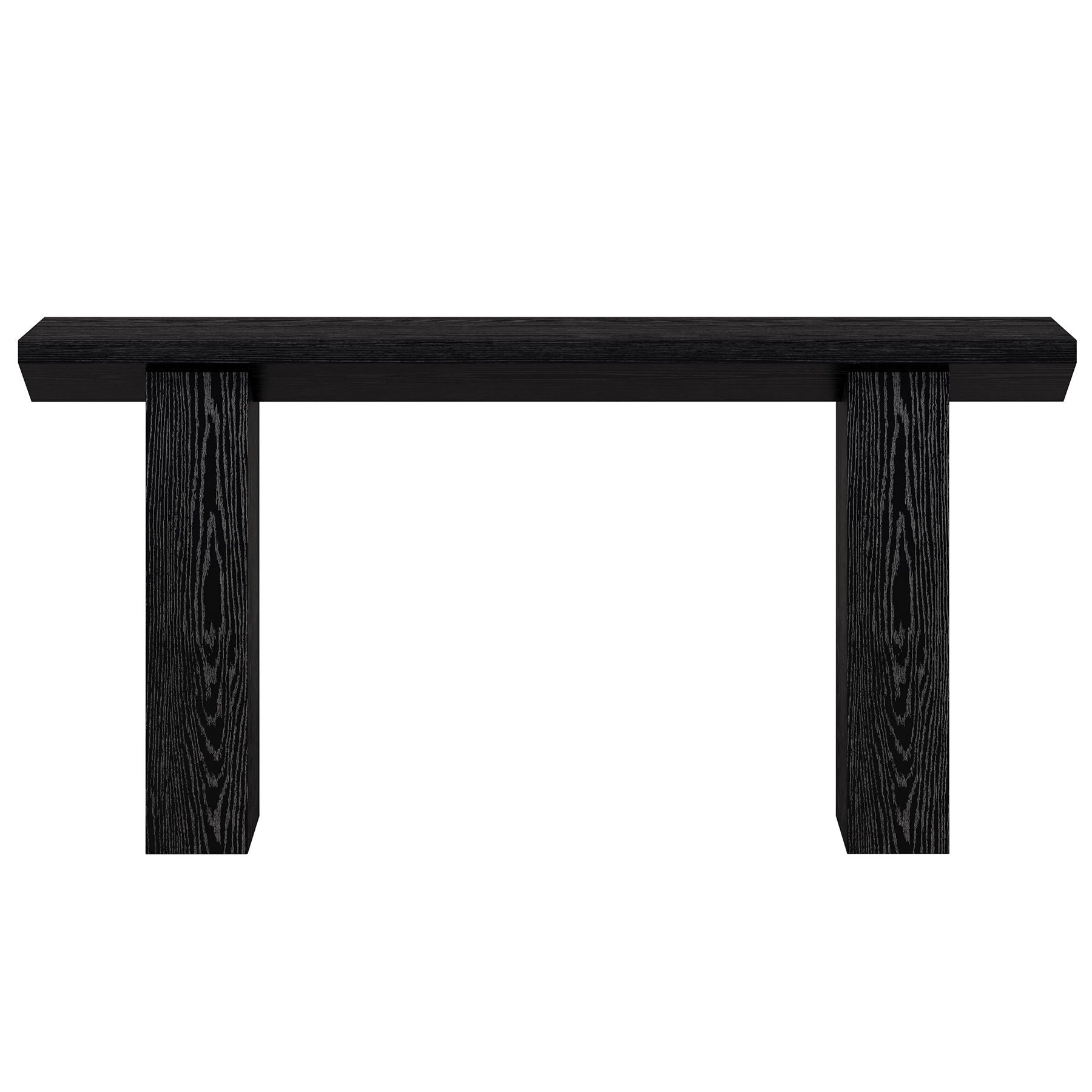 Extra Long Narrow Console Table For Entryway & Hallway - Black / White Print
