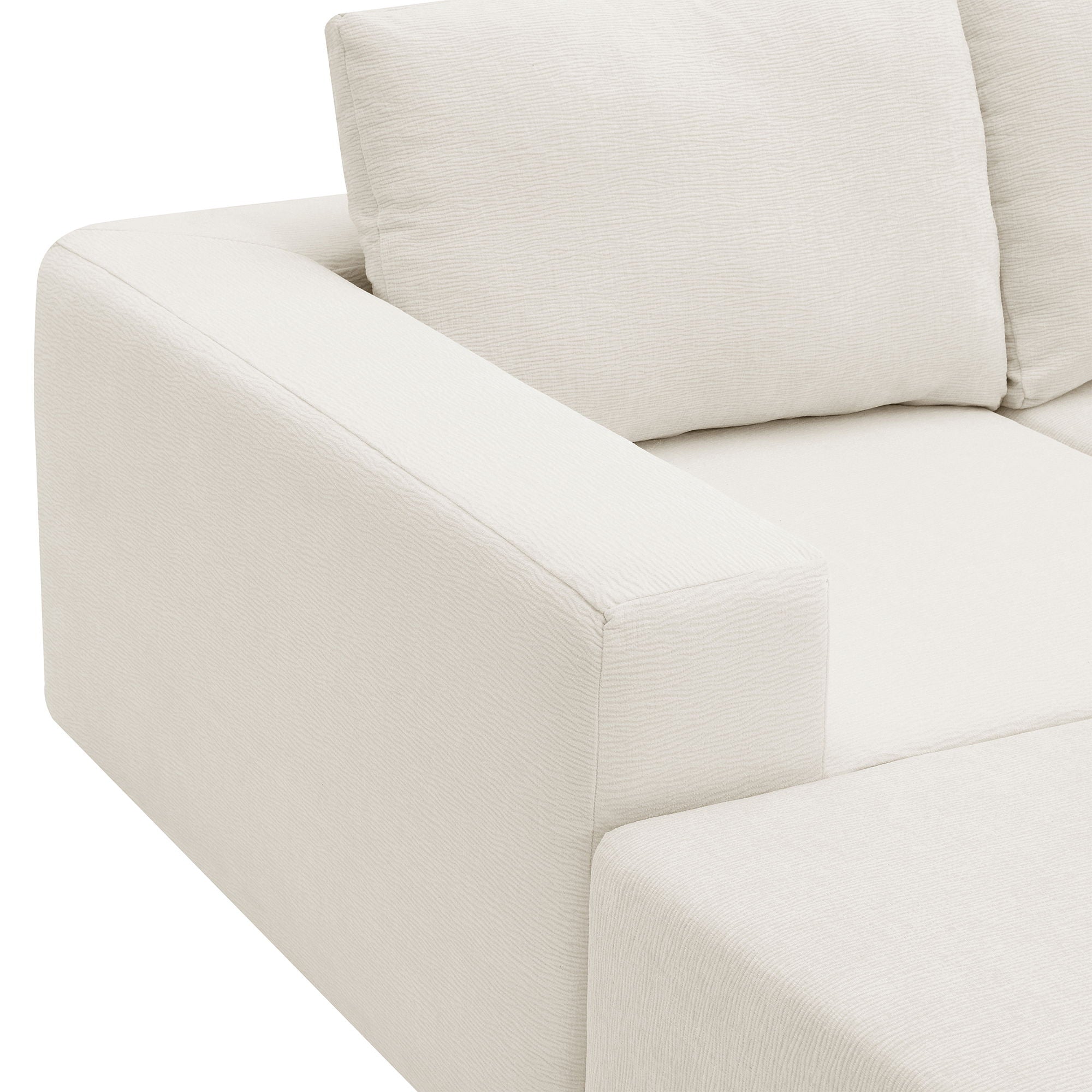 Modular U Shaped Sectional With Ottomans, Luxury Cloud Floor Couch With Deep Seat Fully Compressed Upholstered Sofa