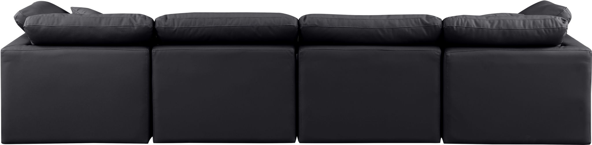 Indulge - Faux Leather 4 Seat Modular Sofa - Best Buy Furniture