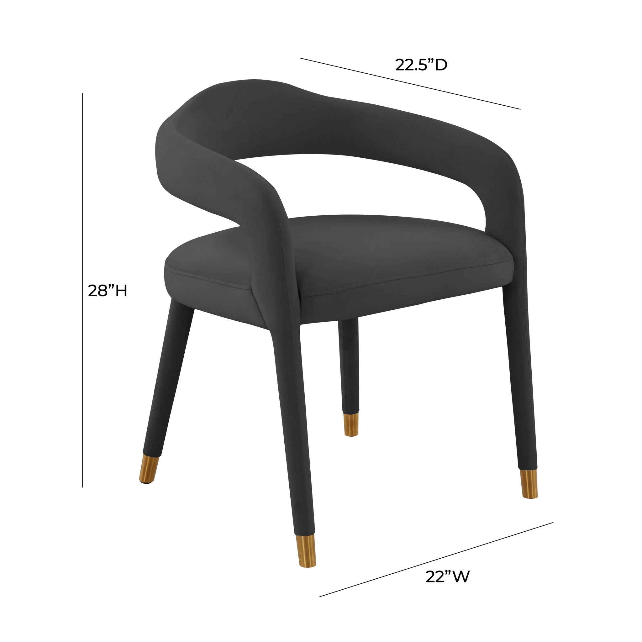 Lucia - Velvet Dining Chair