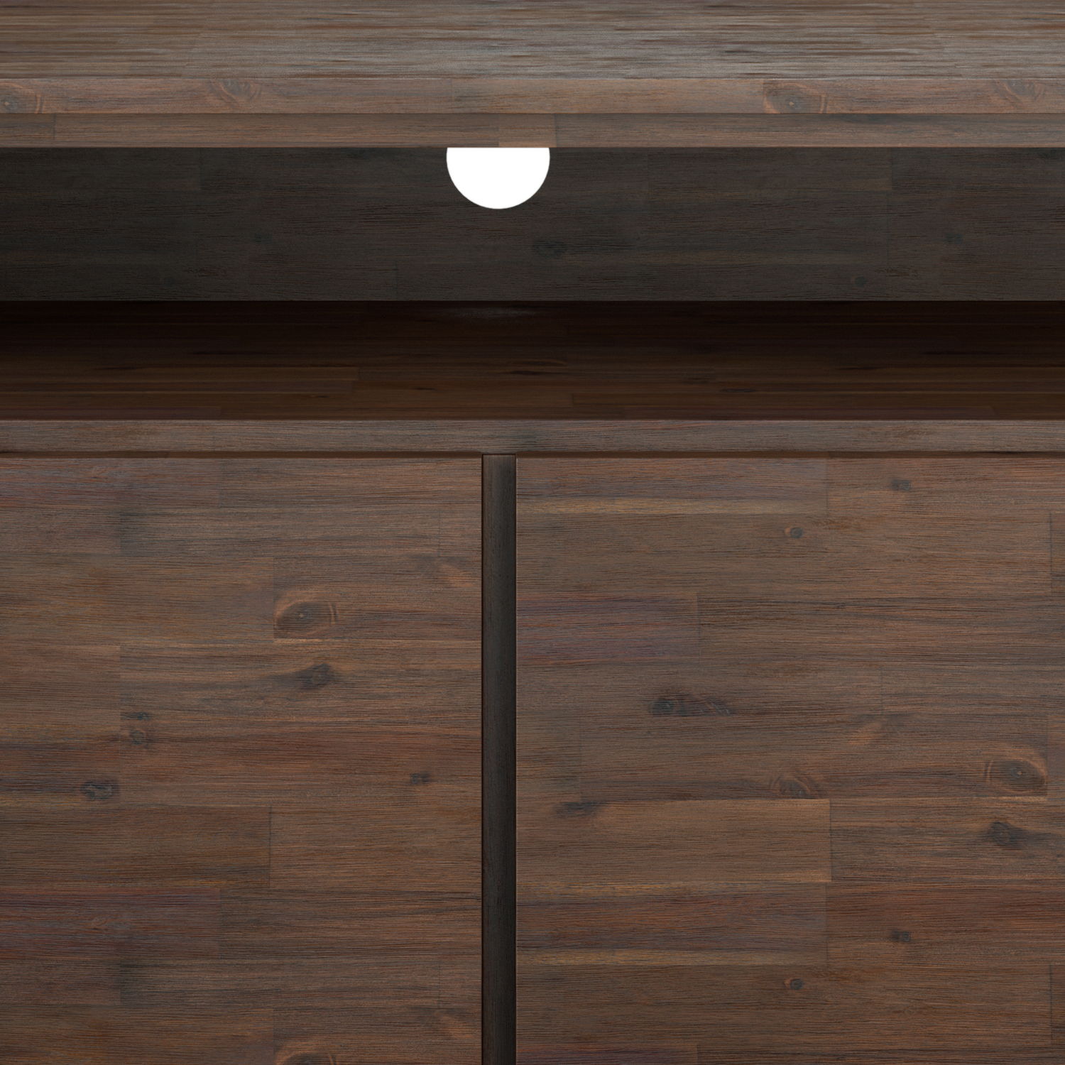 Lowry - Handcrafted TV Media Stand - Distressed Charcoal Brown - Best Buy Furniture