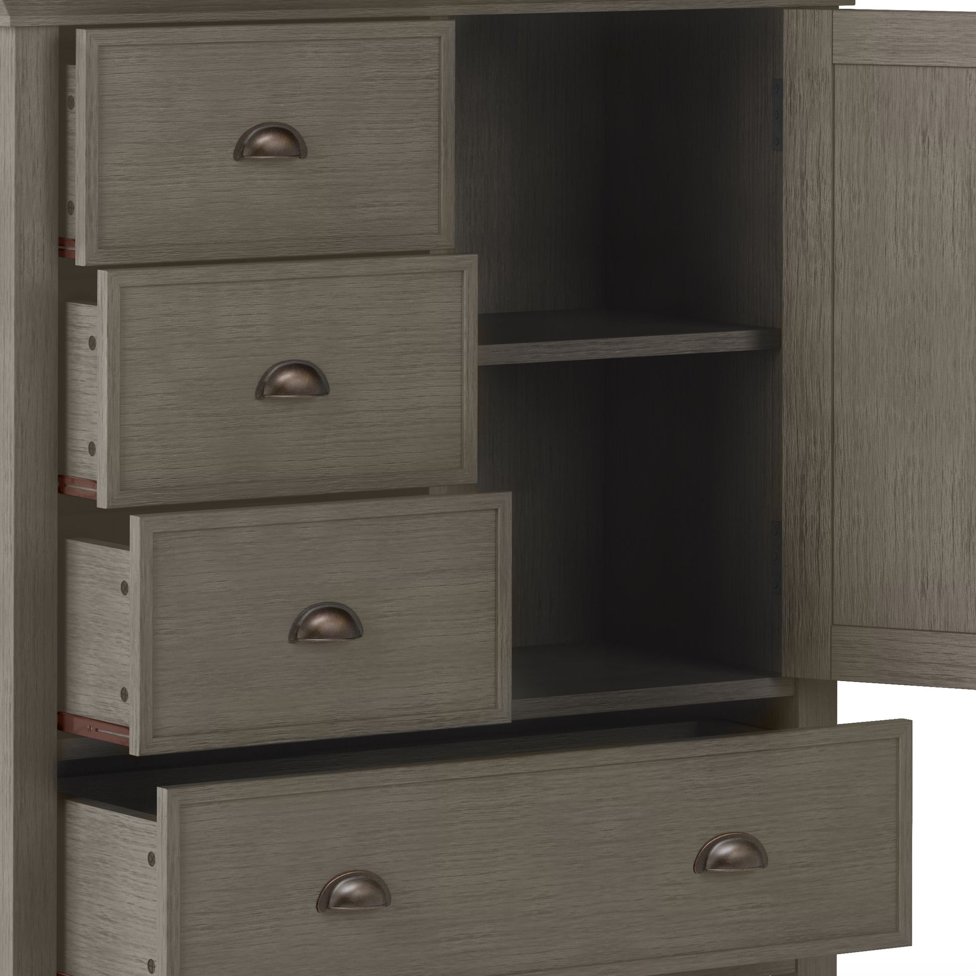 Redmond - Handcrafted Medium Storage Cabinet - Best Buy Furniture