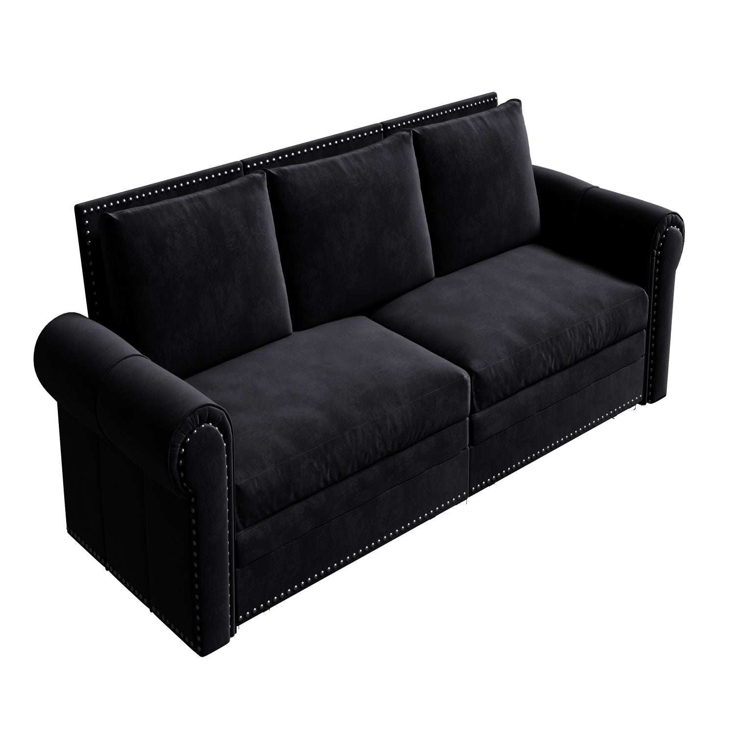 Chesterfield Sofa & Pull Out Bed
