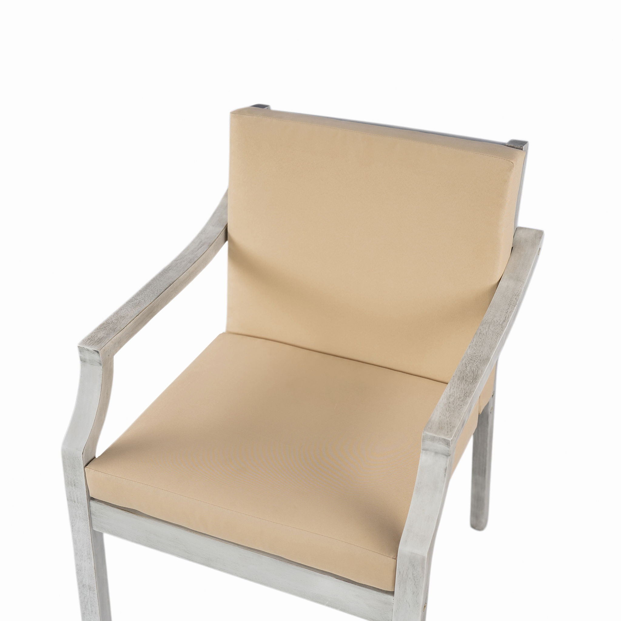 4 Person Outdoor Dining Set With Umbrella Hole And Removable Cushions For Patio - Gray