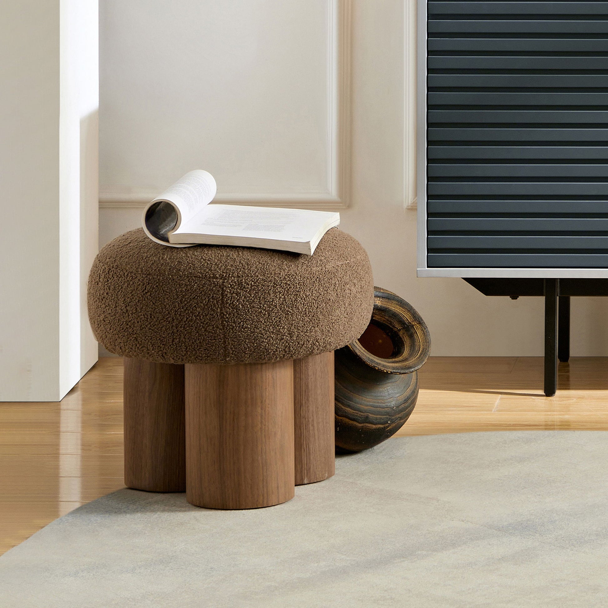 Versatile Mushroom Stool With Cushion - Best Buy Furniture