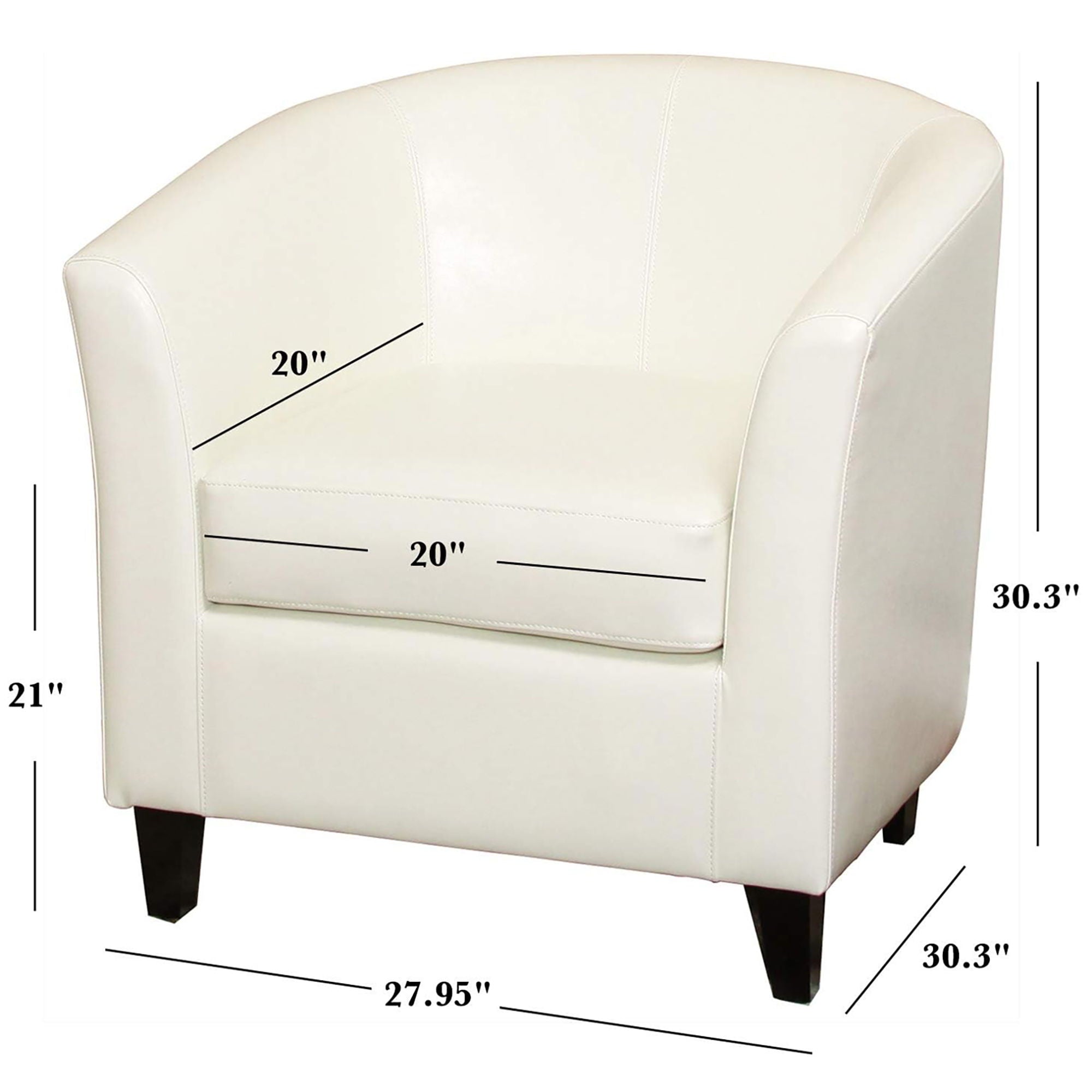 Zenithon - Upholstered Club Chair With Rounded Back