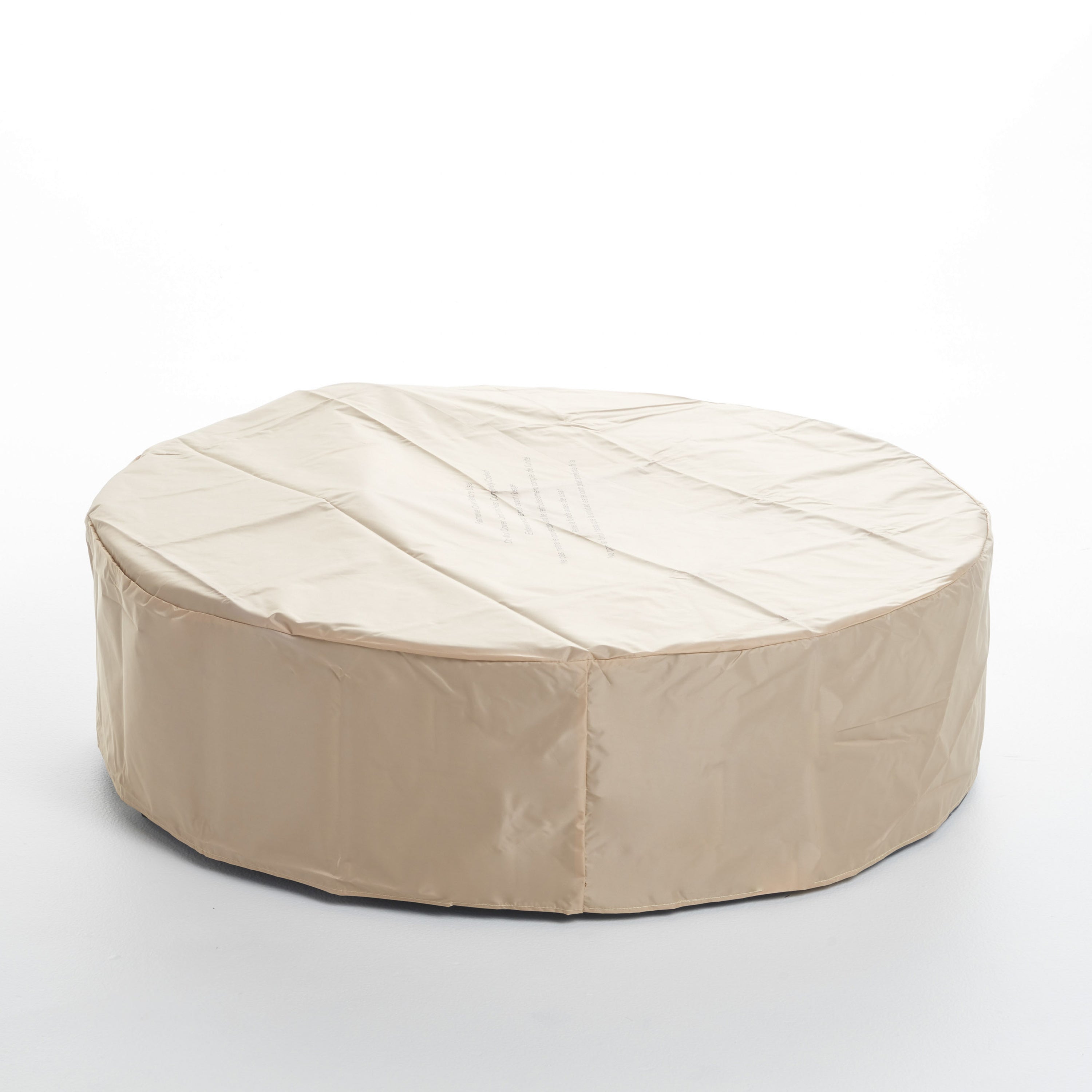 Modern Lightweight Concrete Outdoor Circular Fire Pit 50,000 BTU Dark Gray