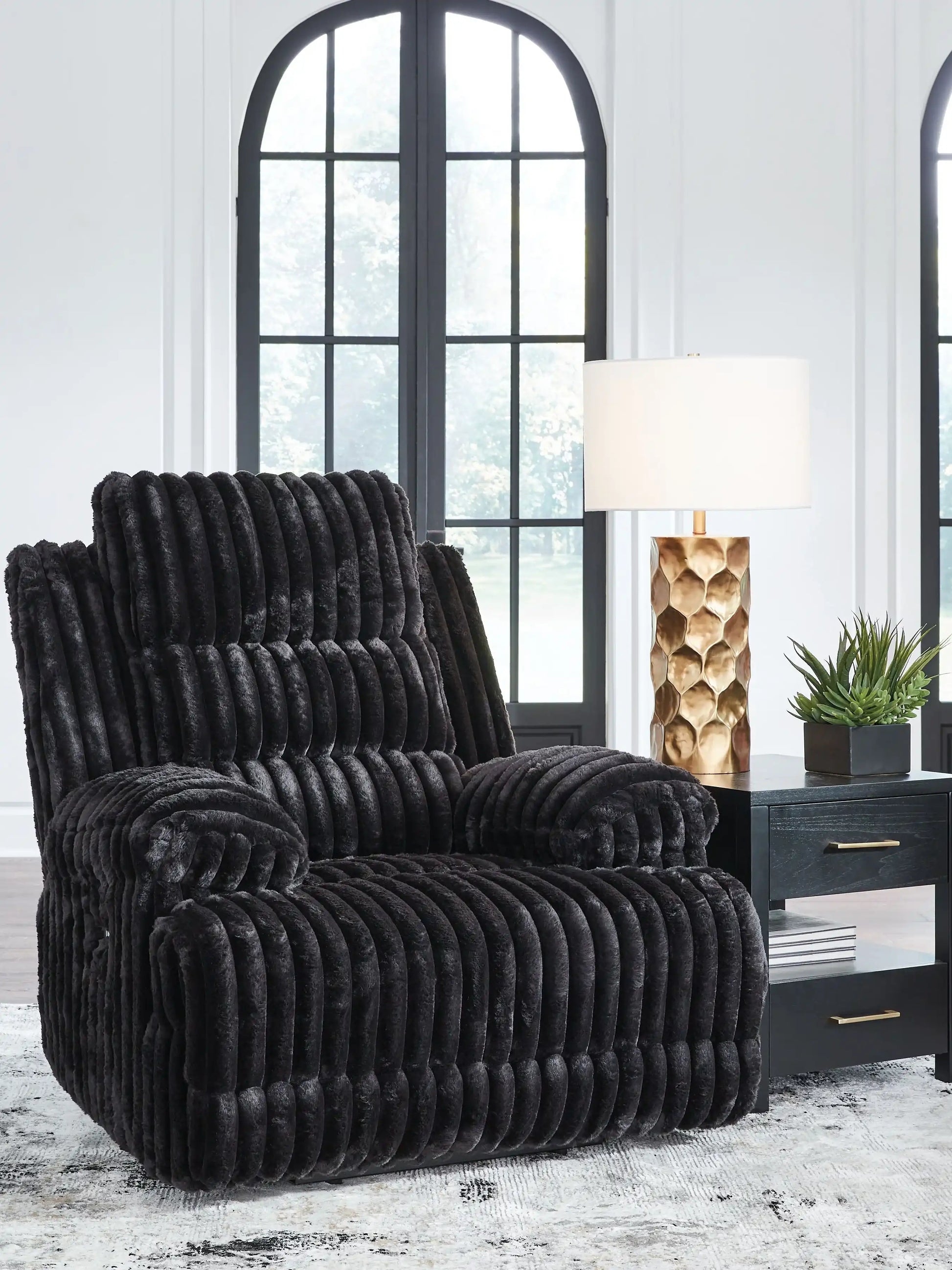 Rhine Falls - Zero Wall Recliner - Onyx - Best Buy Furniture