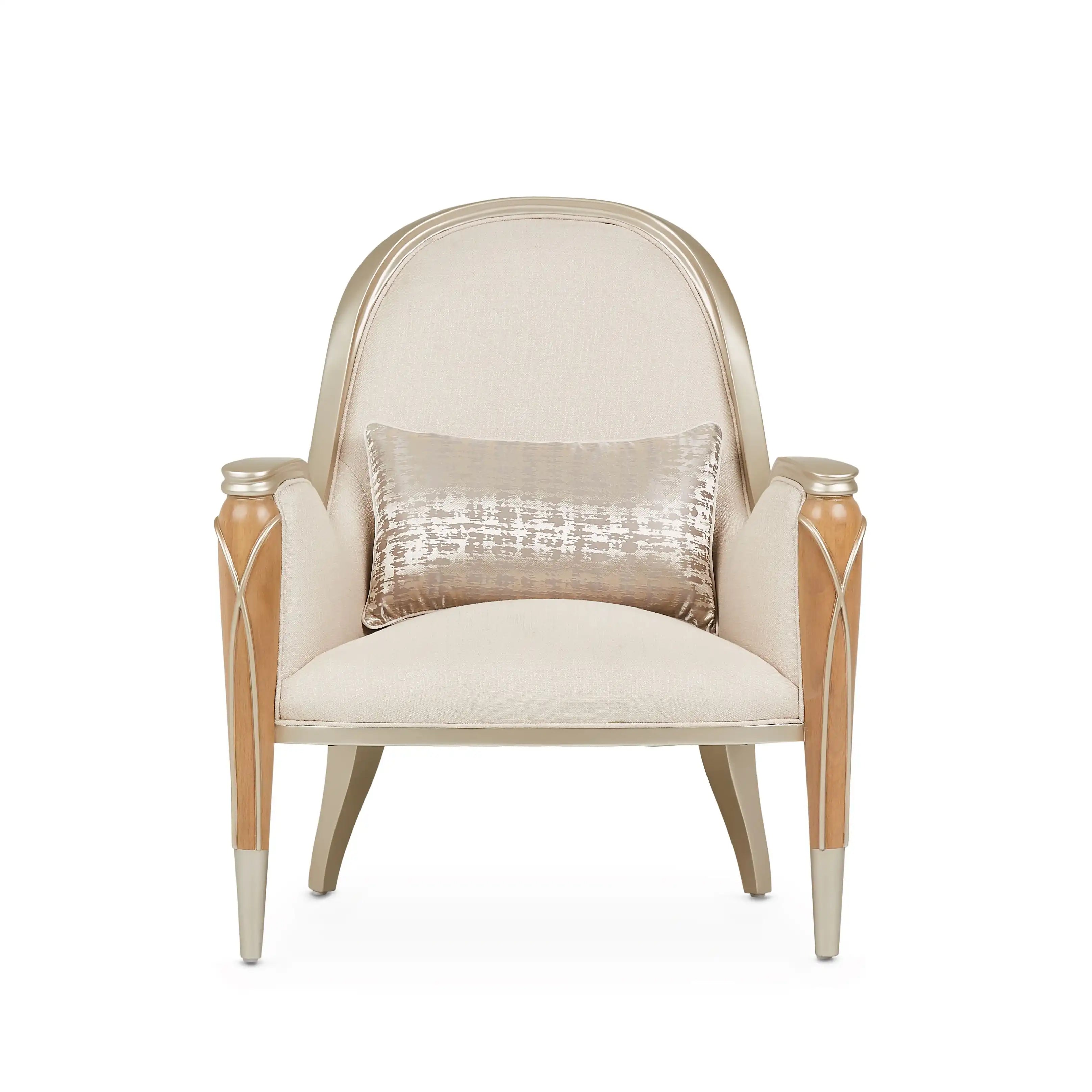 Villa Cherie - Accent Chair - Pearl/Caramel