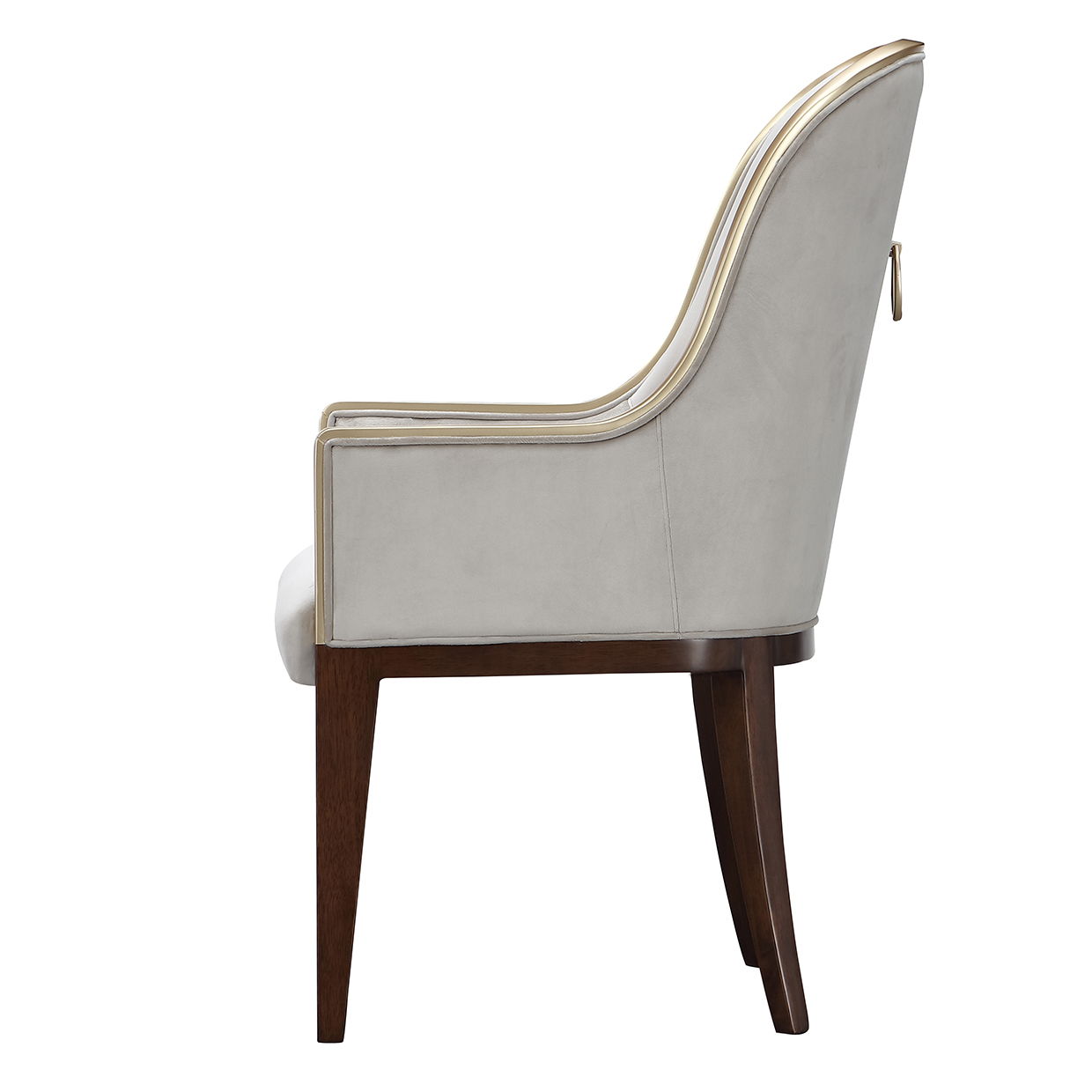 Houston - Dining Arm Chair - Porcini / Walnut