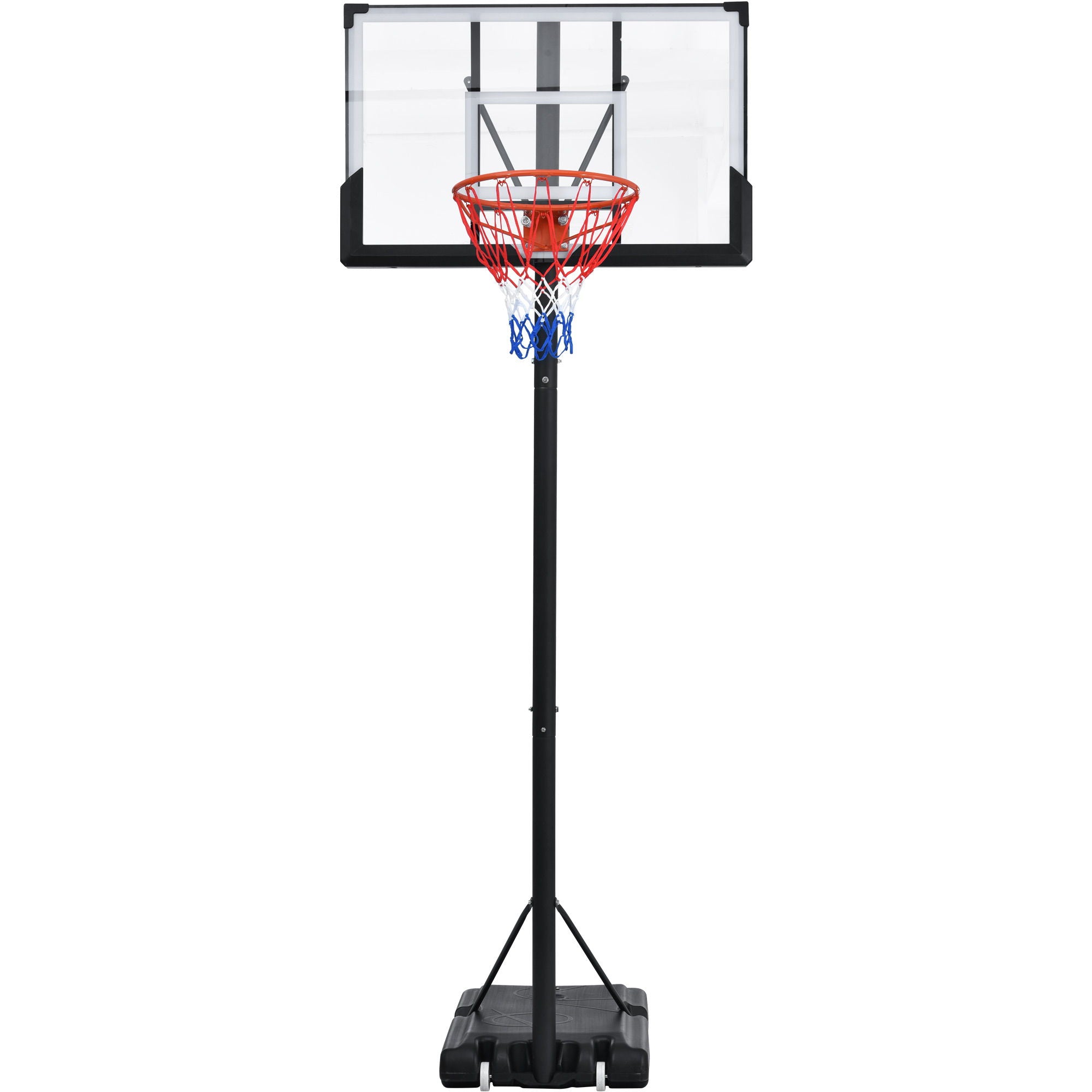 Portable Basketball Hoop Basketball System 4.76-10Ft Height Adjustable For Youth Adults LED Basketball Hoop Lights, Colorful Lights, Waterproof, Super Bright To Play At Night Outdoors, Good Gift For Kid