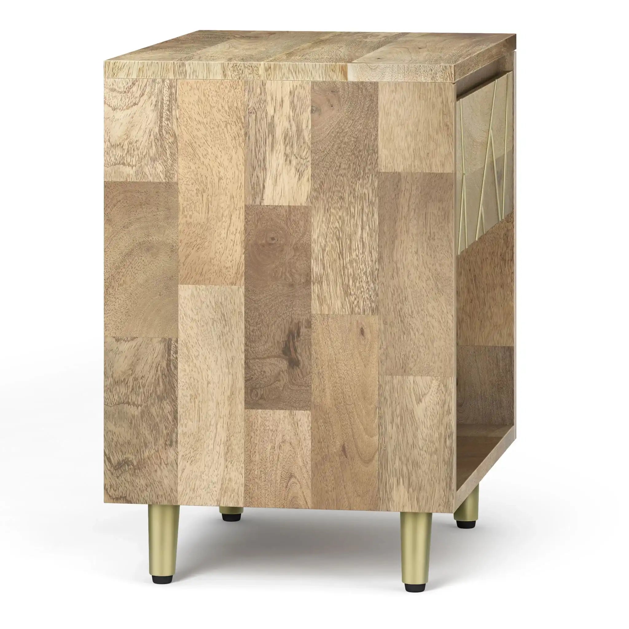 Jager - Bedside Table - Natural - Best Buy Furniture