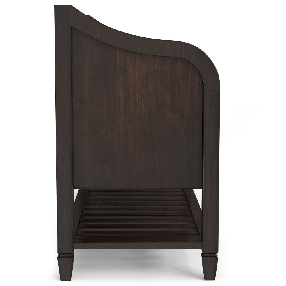 Connaught - Entryway Storage Bench With Shelf - Chestnut - Best Buy Furniture
