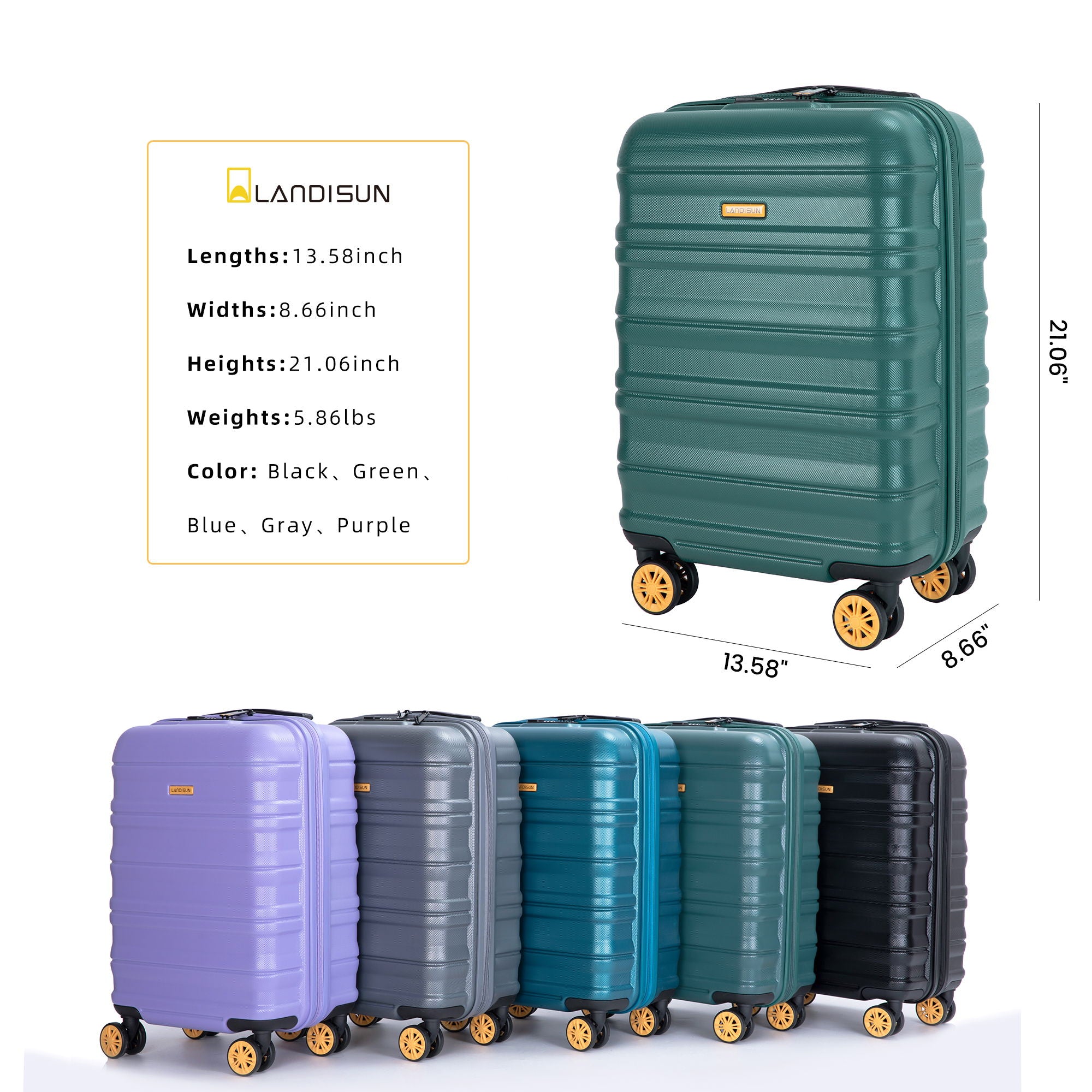 Carry On Luggage Suitcase With Tsa Approved With Wheels