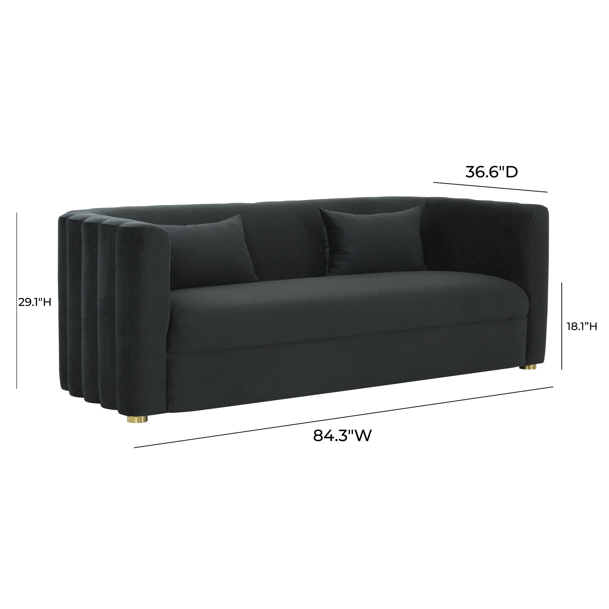 Callie - Velvet Sofa