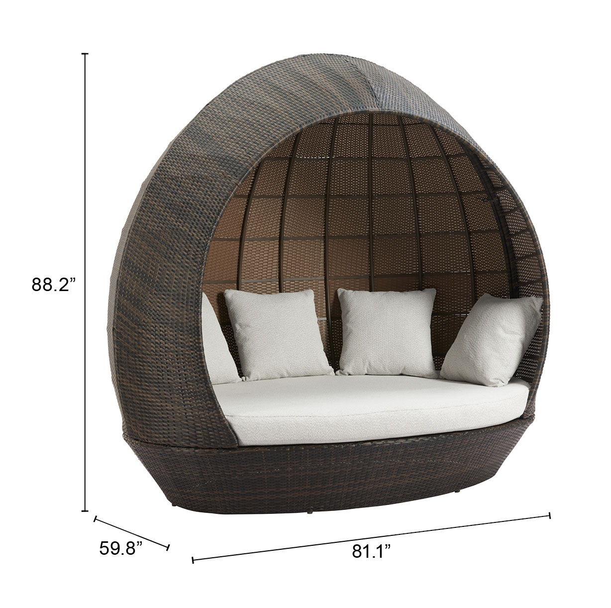 Marisol Beach - Daybed - Brown / Beige