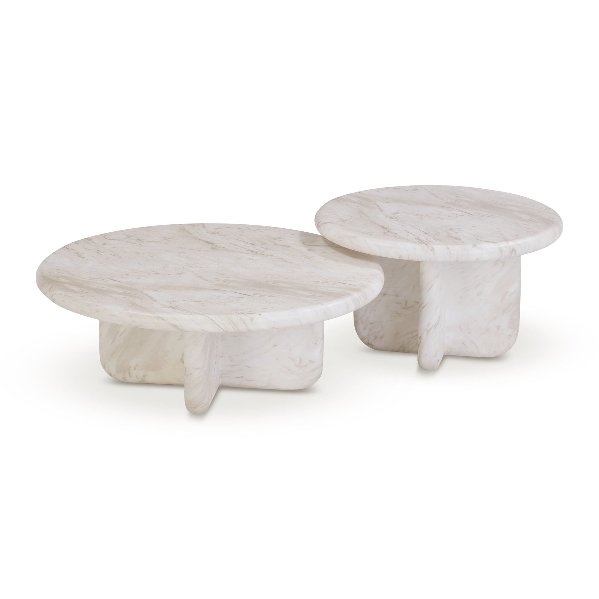 Juju - Nesting Indoor / Outdoor Coffee Tables (Set of 2) - White