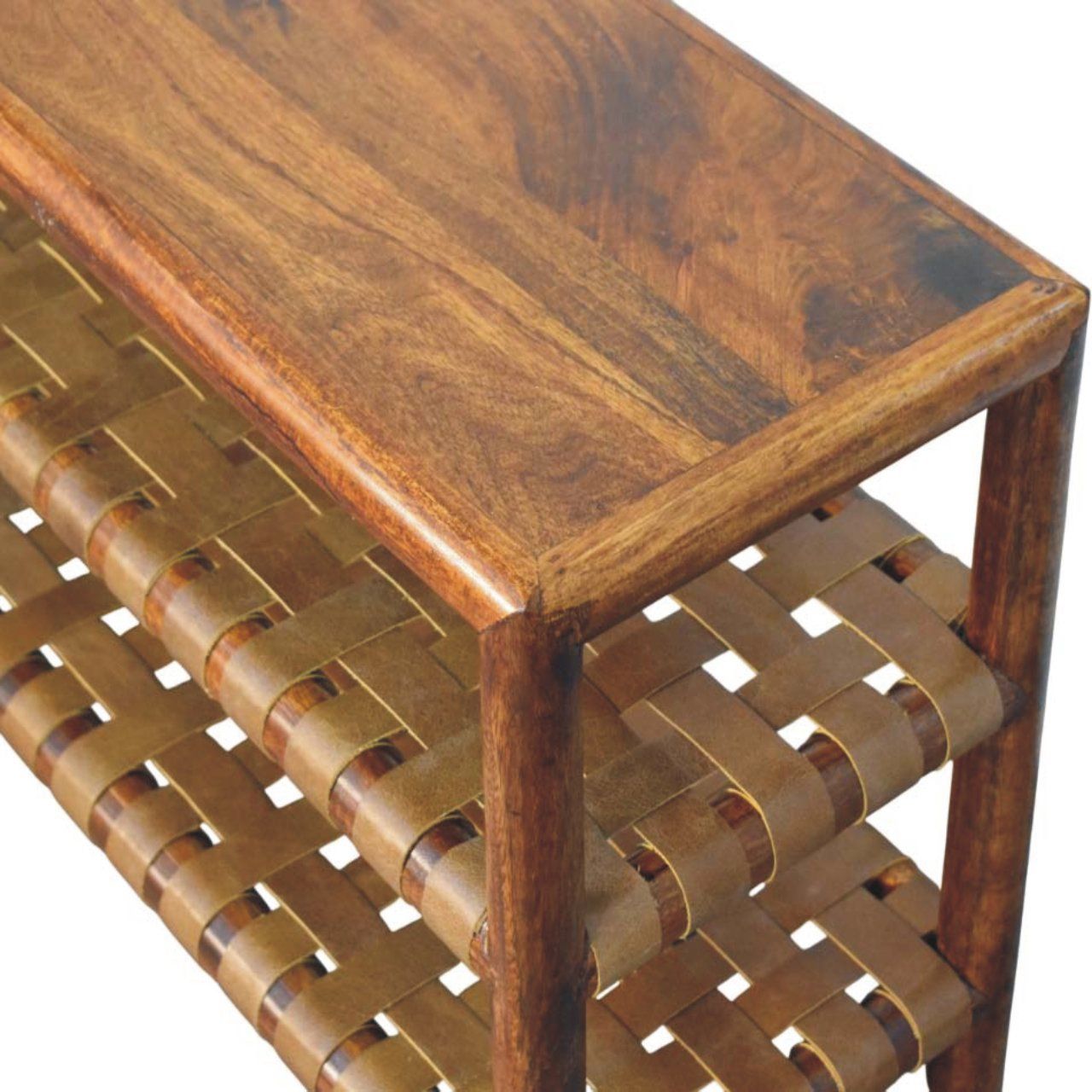 Regency - Woven 2 Slot Shoe Rack - Brown