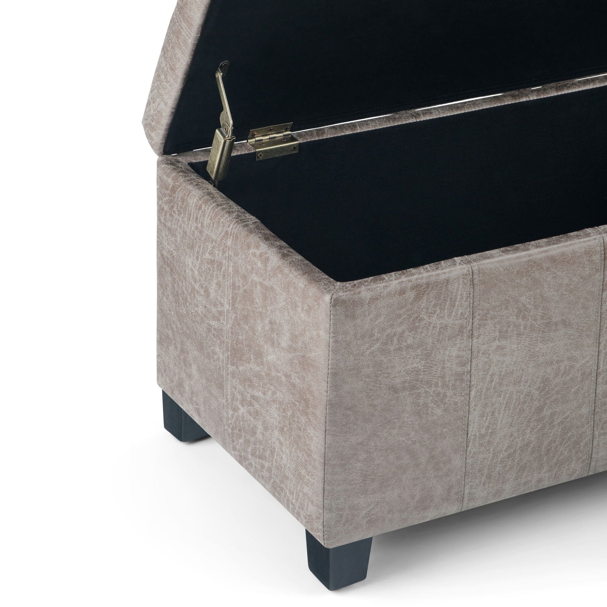 Dover - Upholstered Storage Ottoman Bench - Best Buy Furniture