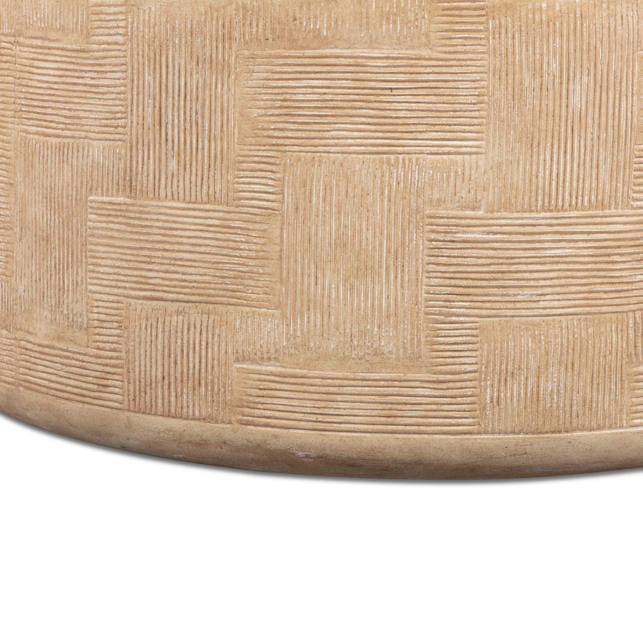 Surraya - Concrete Rounded Coffee Table