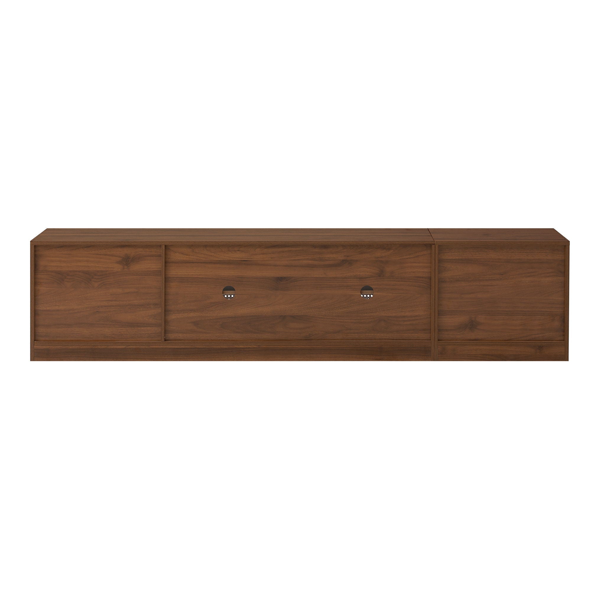 TV Stand, Media Console With Adjustable Shelves - Walnut