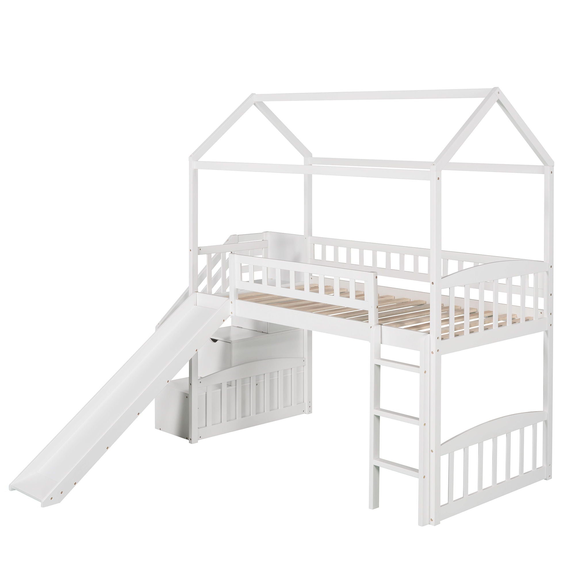 House Bed With 2 Drawers And Slide