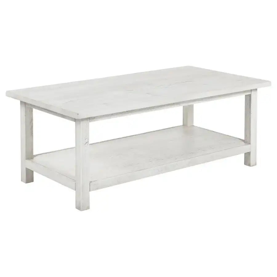 Payne - Wood Coffee Table with Shelf - Best Buy Furniture