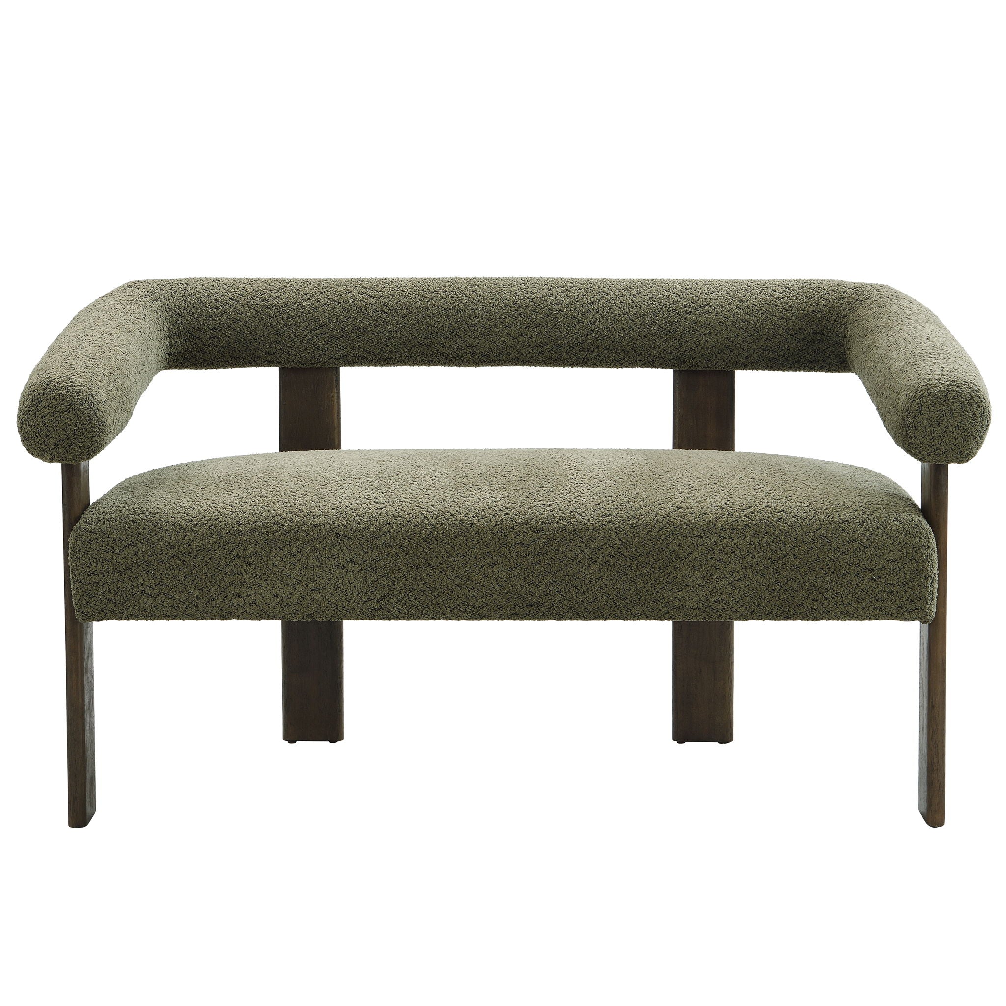 Modern Round Armrest Loveseat