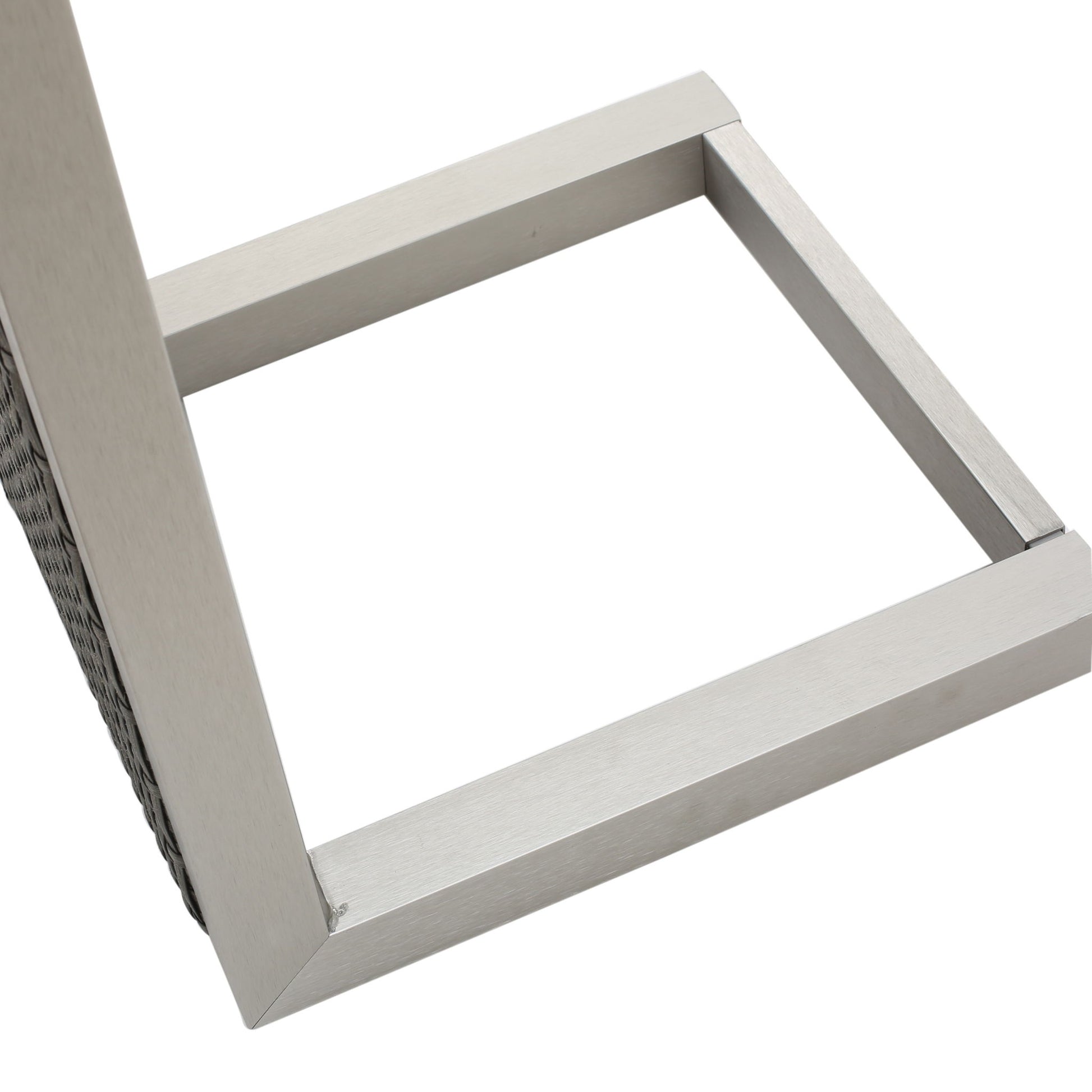 Cape - Coral Wicker C Shaped Table Modern DesignRattan And Aluminum Frame - Brown - Best Buy Furniture